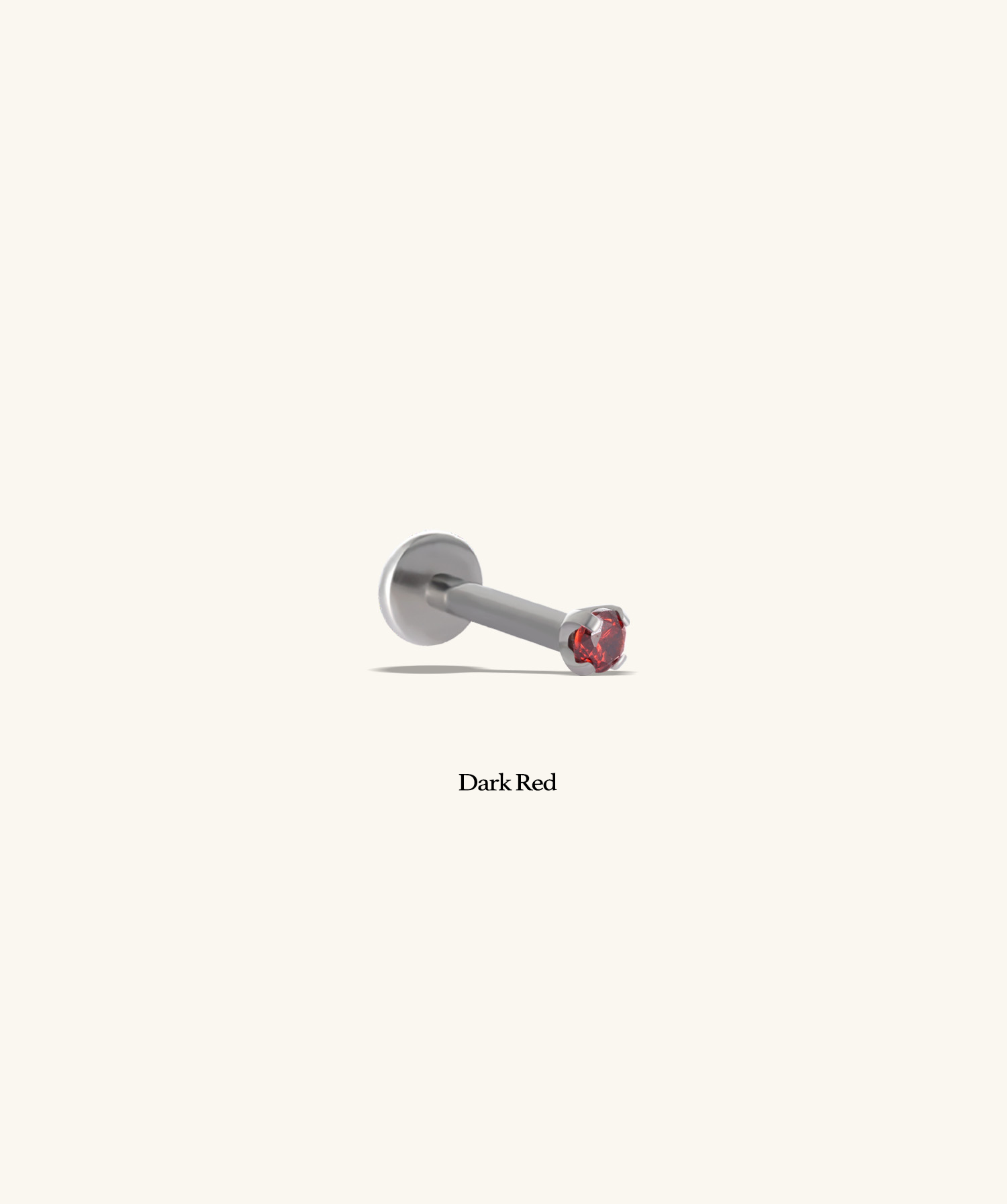 Titanium Charm Gemstones Flatback Stud - OumoJewelry