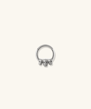 Skull Clicker Hoop - OumoJewelry