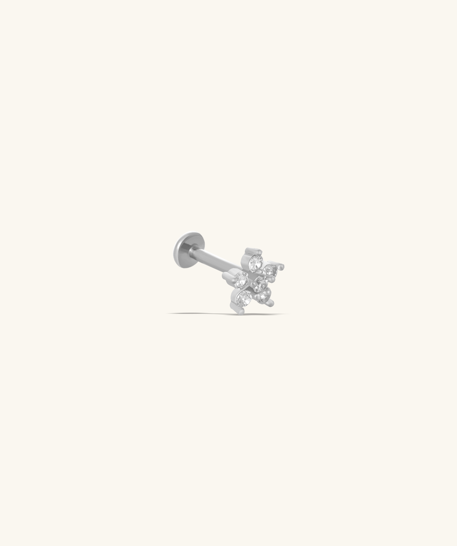 Sparkle Flower Flatback Stud - OumoJewelry