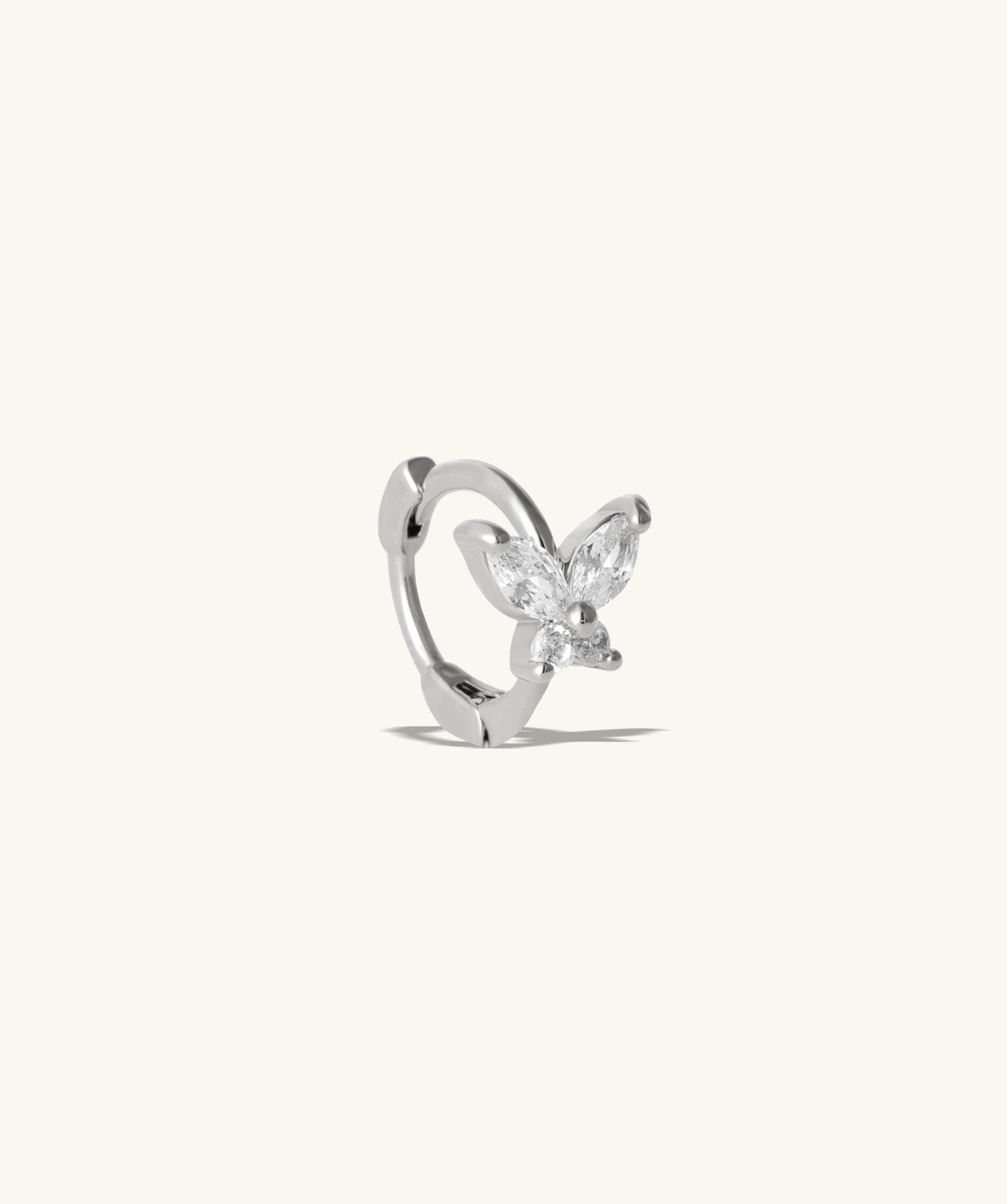 Shiny Butterfly Hoop