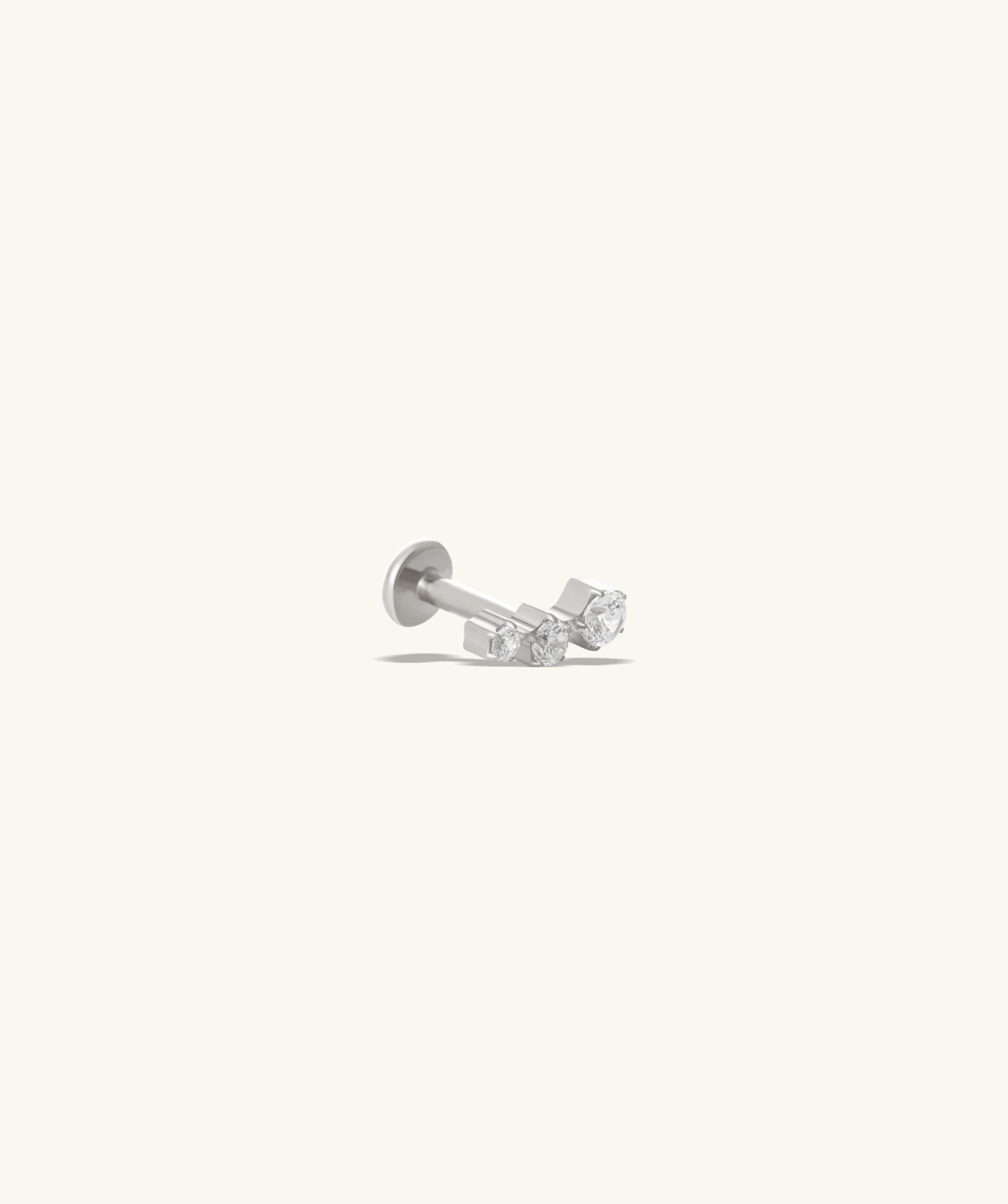 Titanium Trinity Stud - OumoJewelry