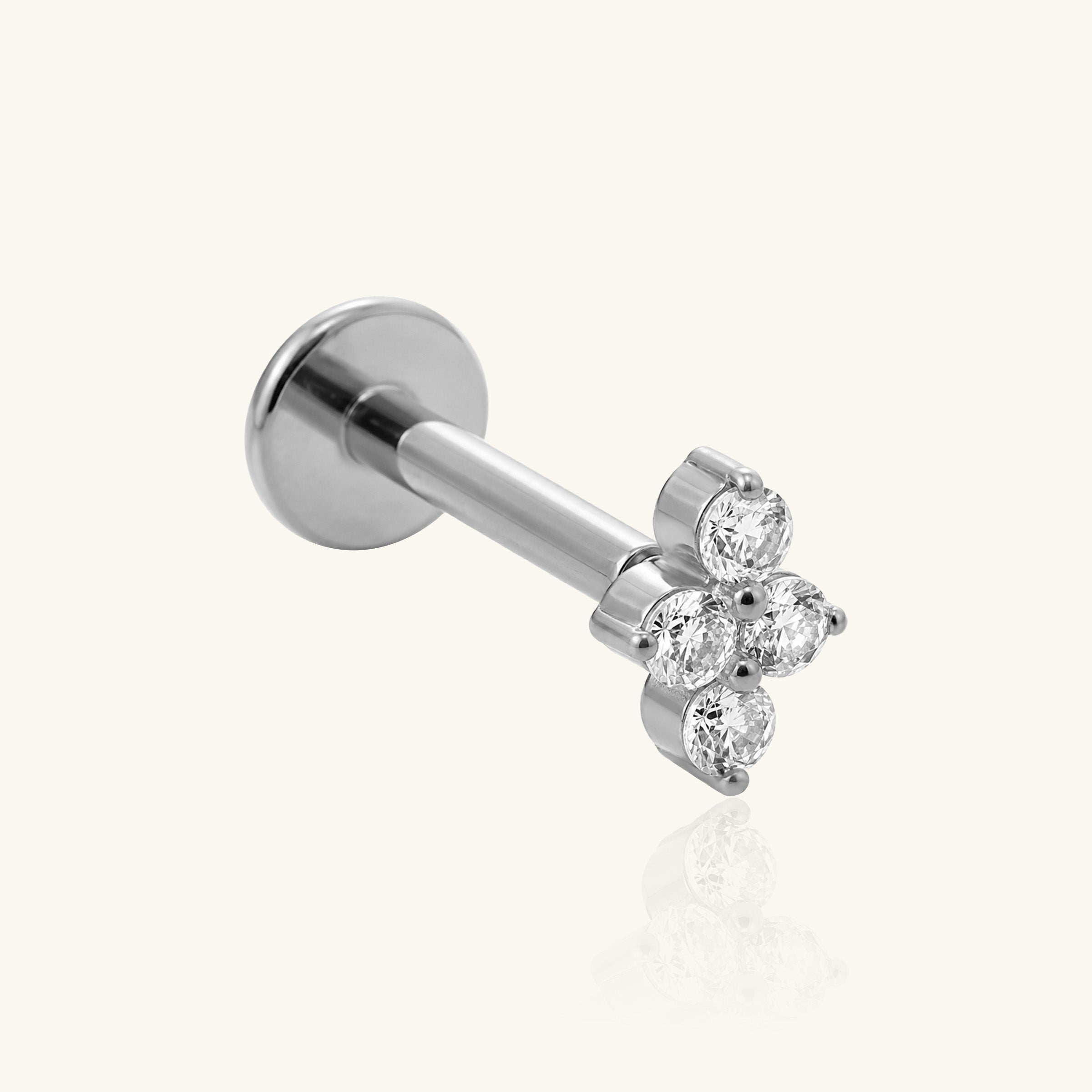 Titanium Aster Stud