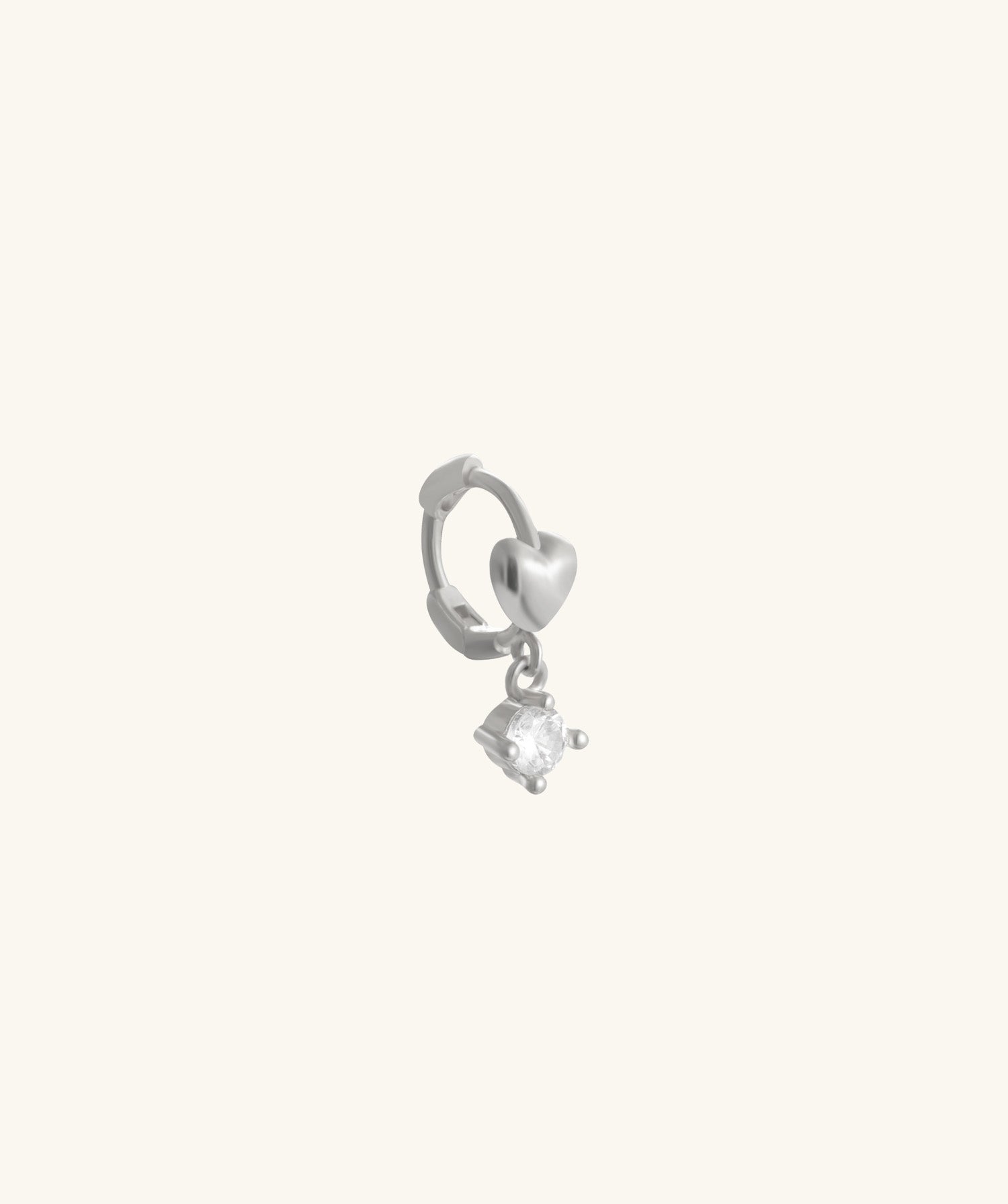 Heart Helix Hoop - OumoJewelry