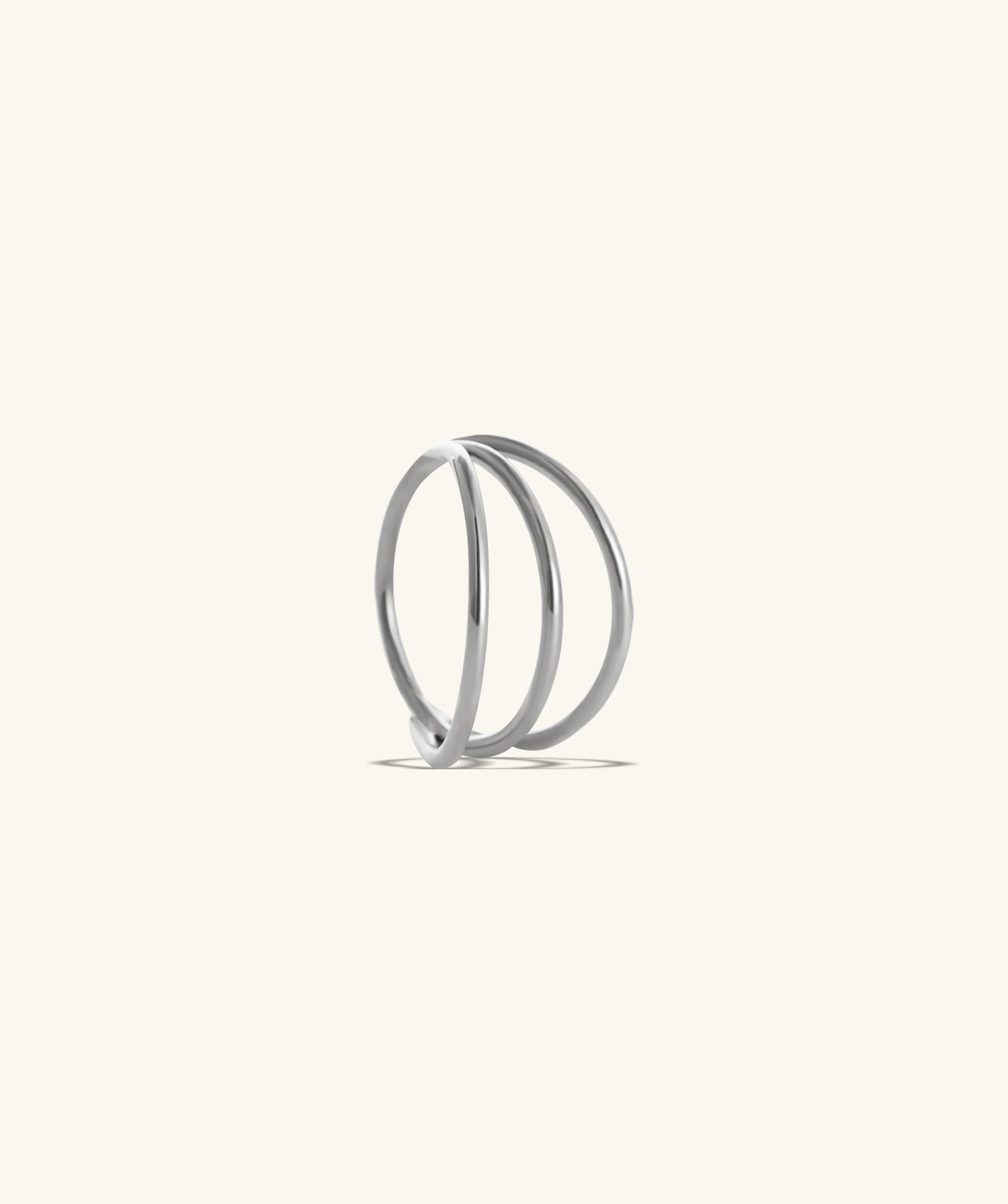 Three Layer Clicker Hoop - OumoJewelry