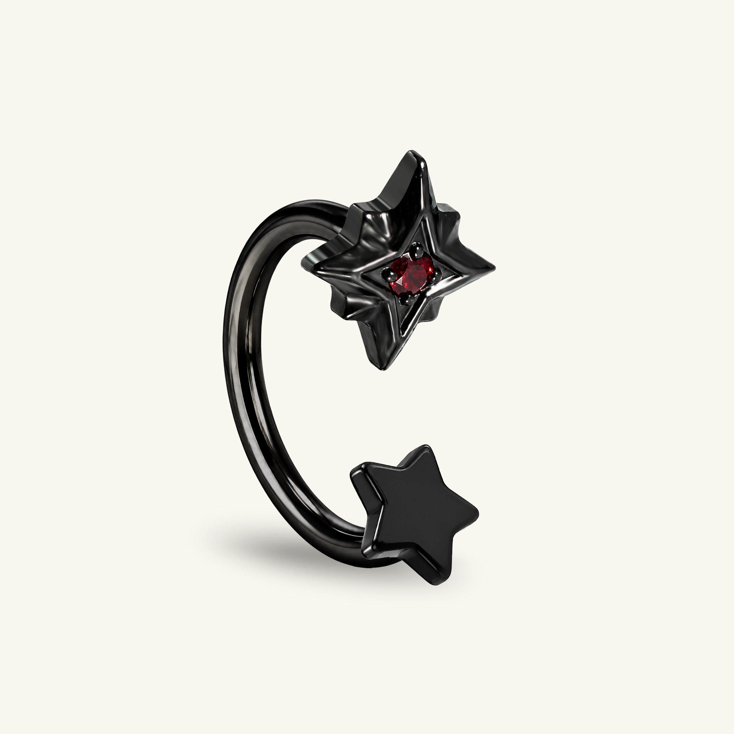 Titanium Alma Horseshoe Ring