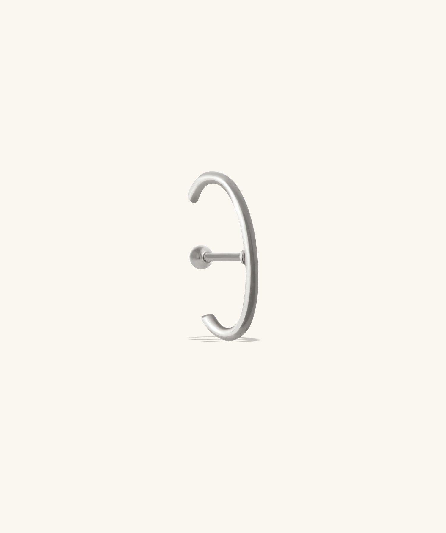 Basic Half Huggie Stud - OumoJewelry