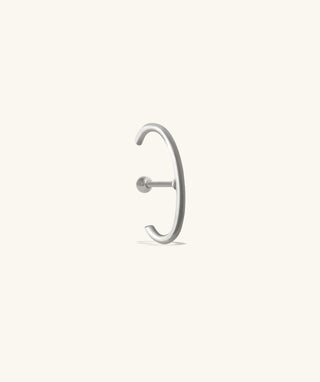 Basic Half Huggie Stud - OumoJewelry