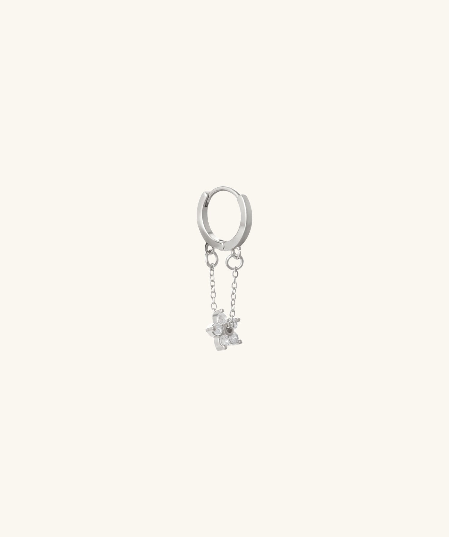 Bloom Charm Hoop - OumoJewelry