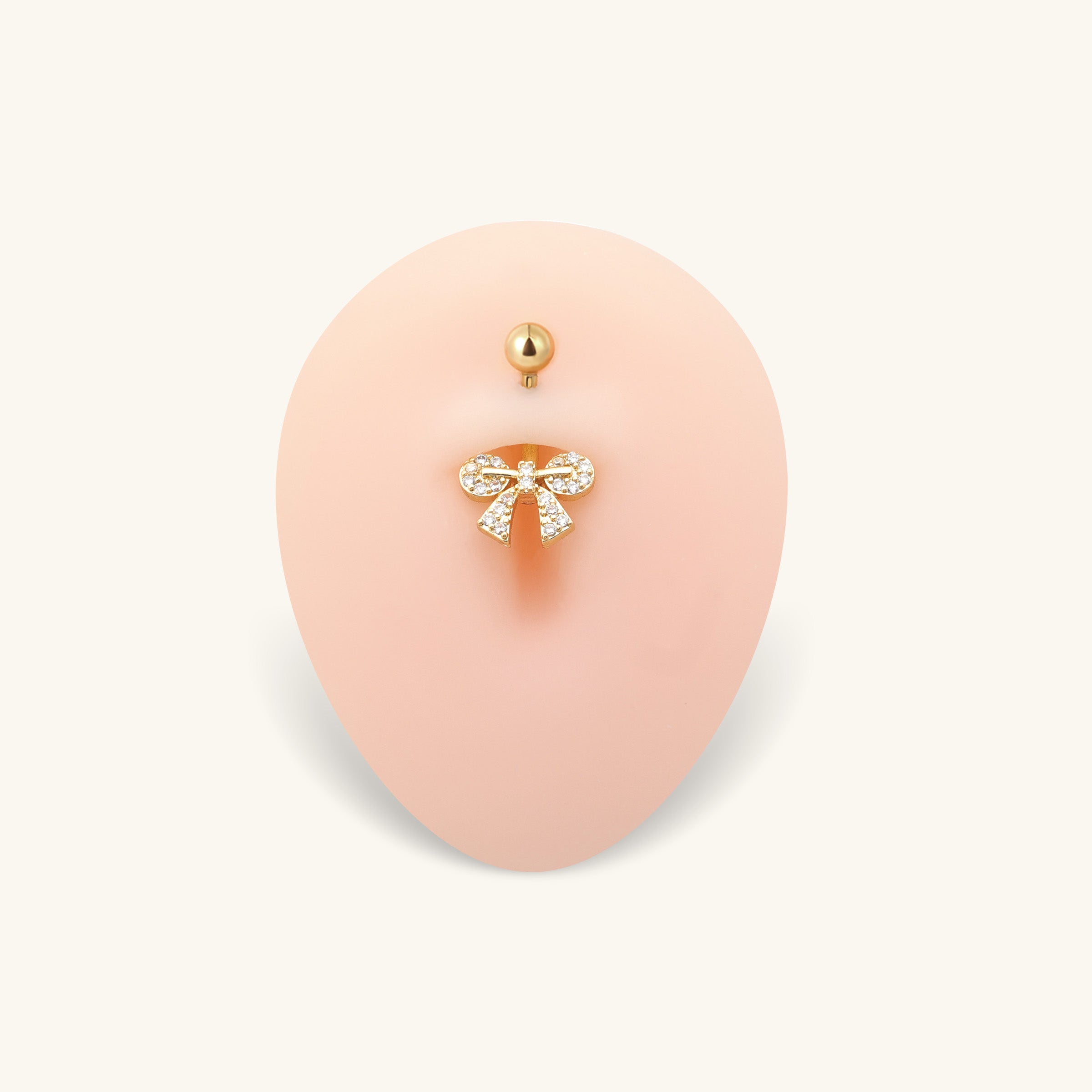 Avery Bow Belly Ring - Oumo Jewelry