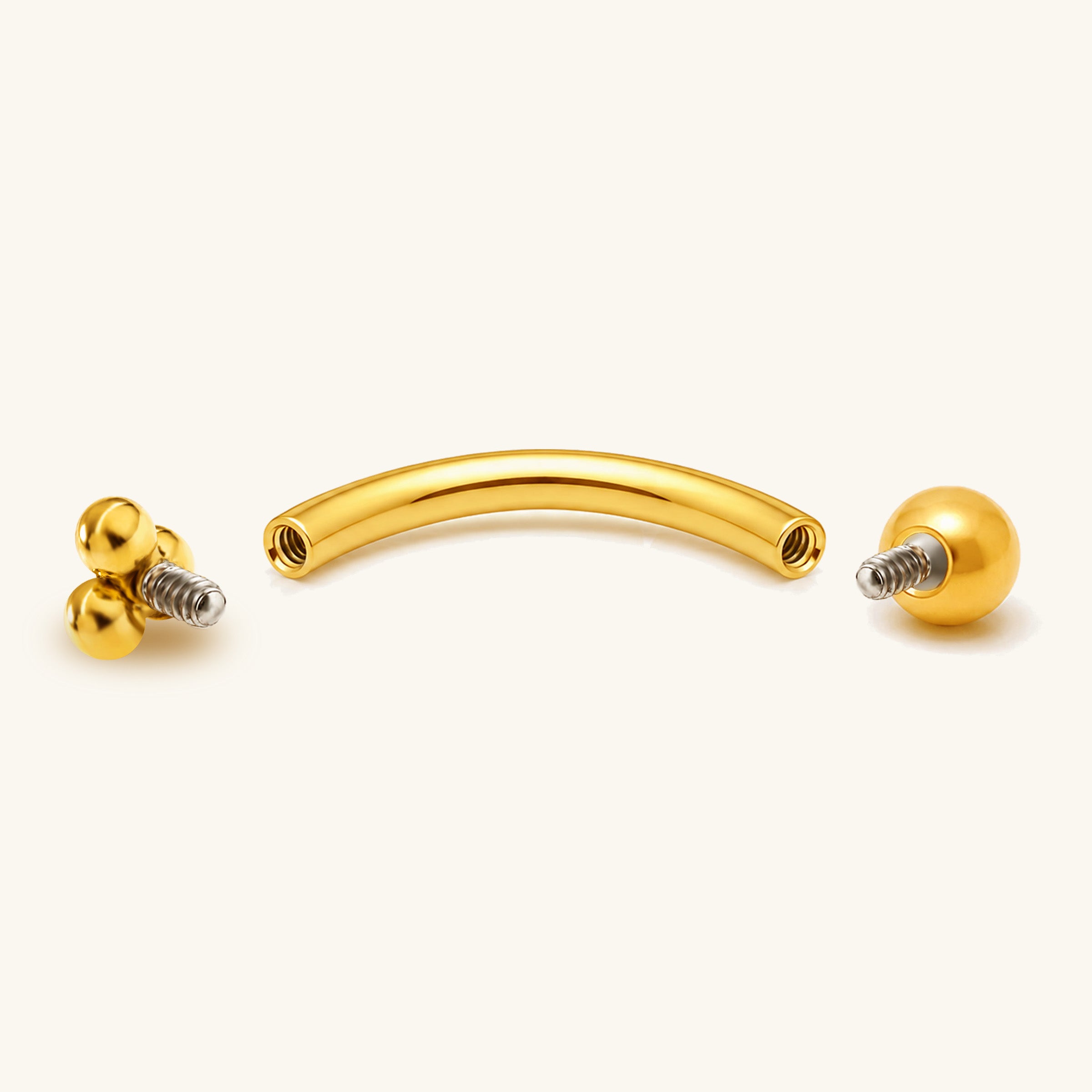 Titanium Nyra Curved Barbell
