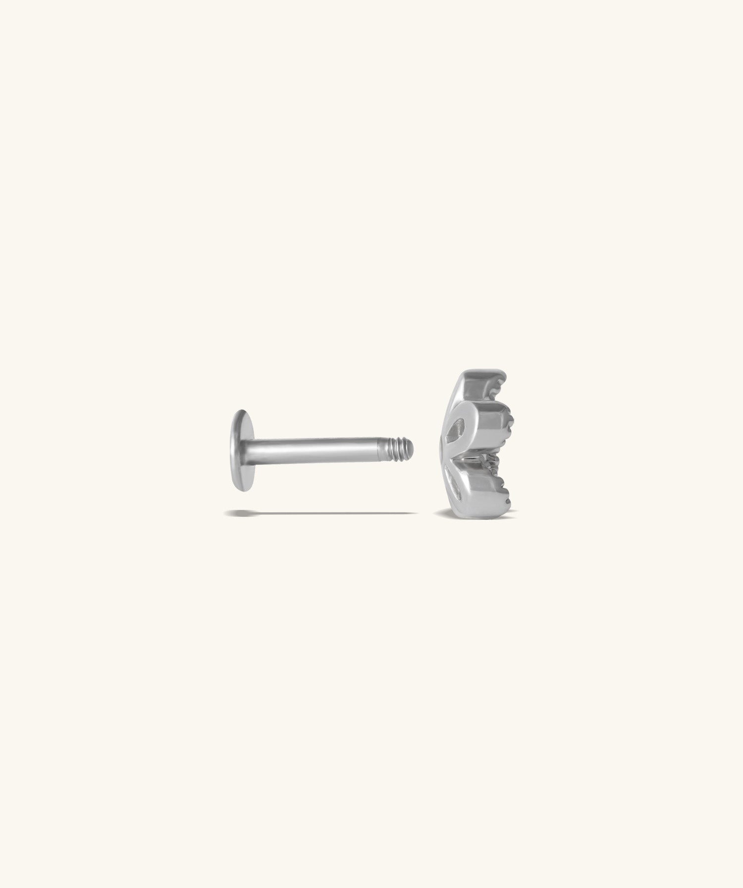 Floral Flatback Stud - OumoJewelry