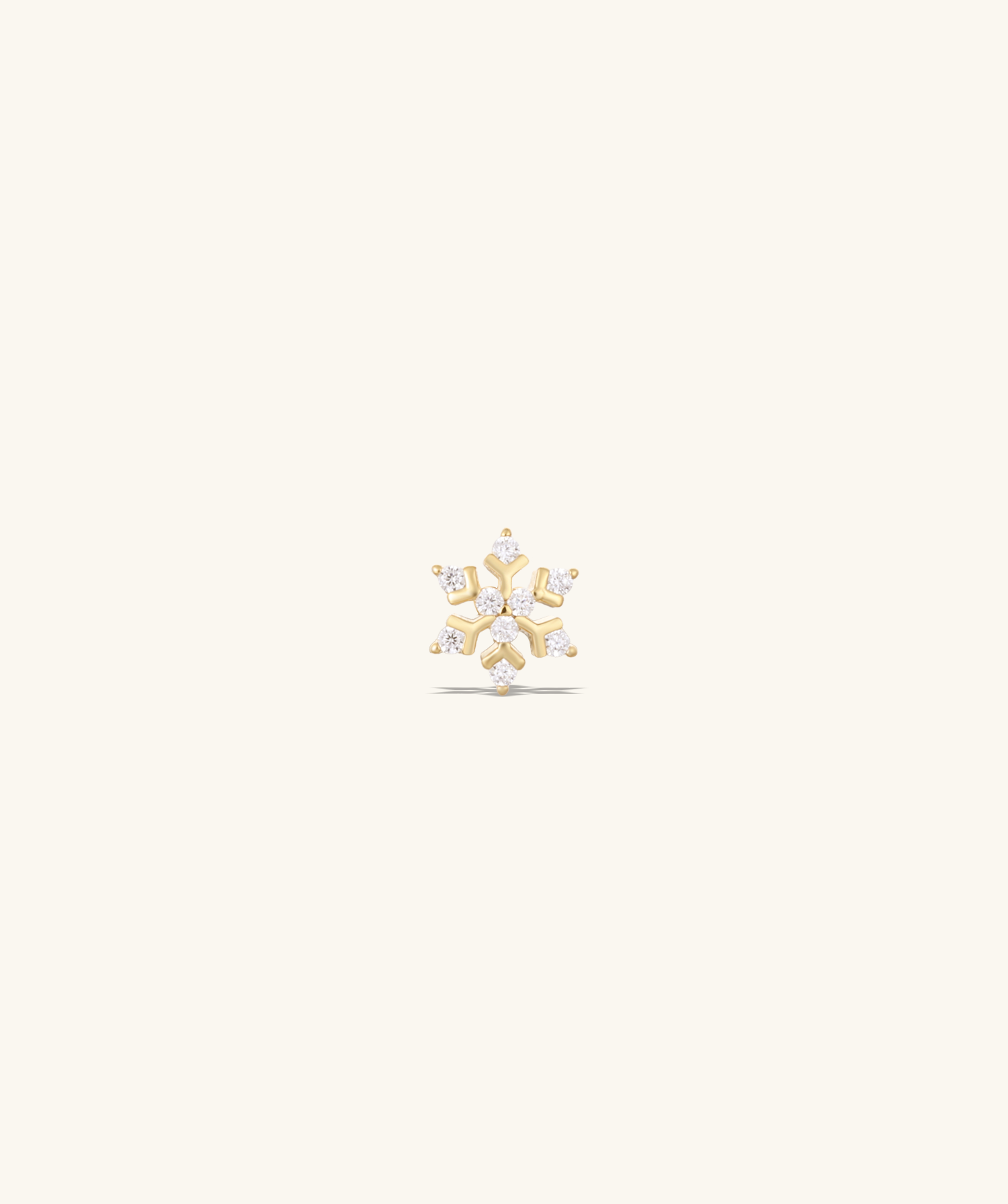 Sparkling Snowflake Stud - OumoJewelry