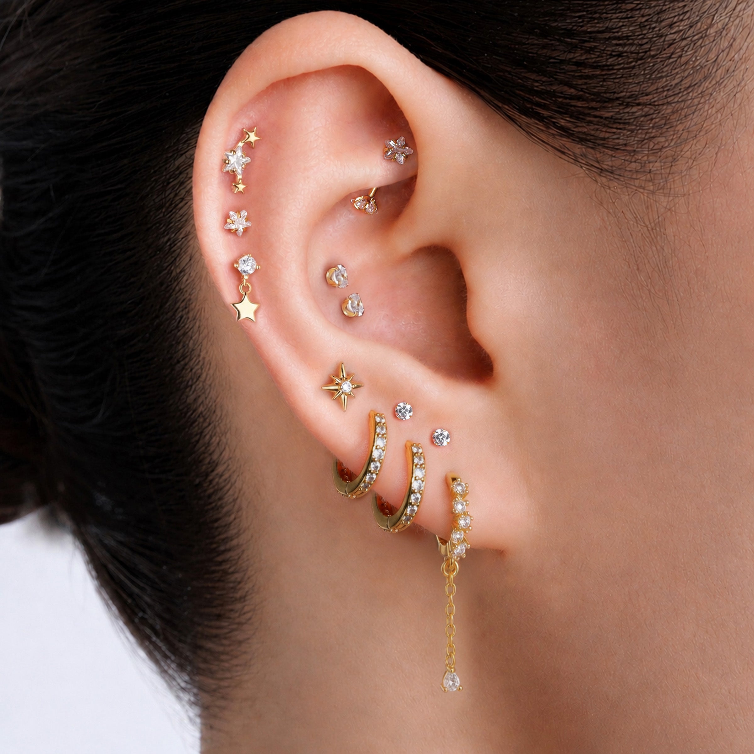 Sable Star Ear Stack Set