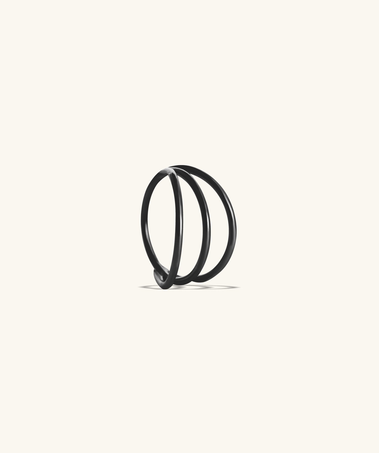 Three Layer Clicker Hoop - OumoJewelry