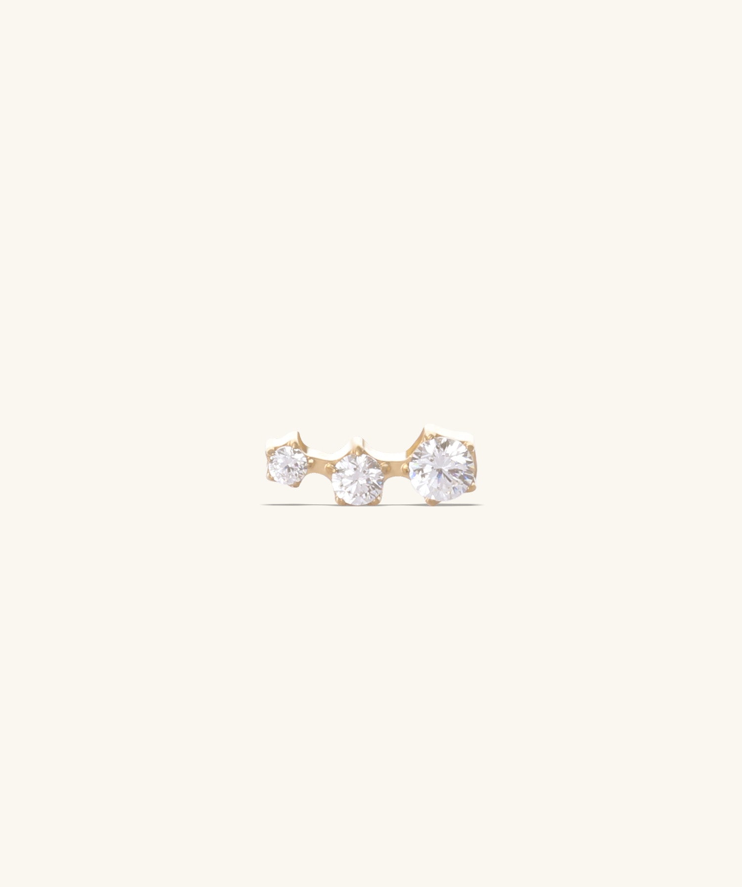 Titanium Trinity Stud - OumoJewelry