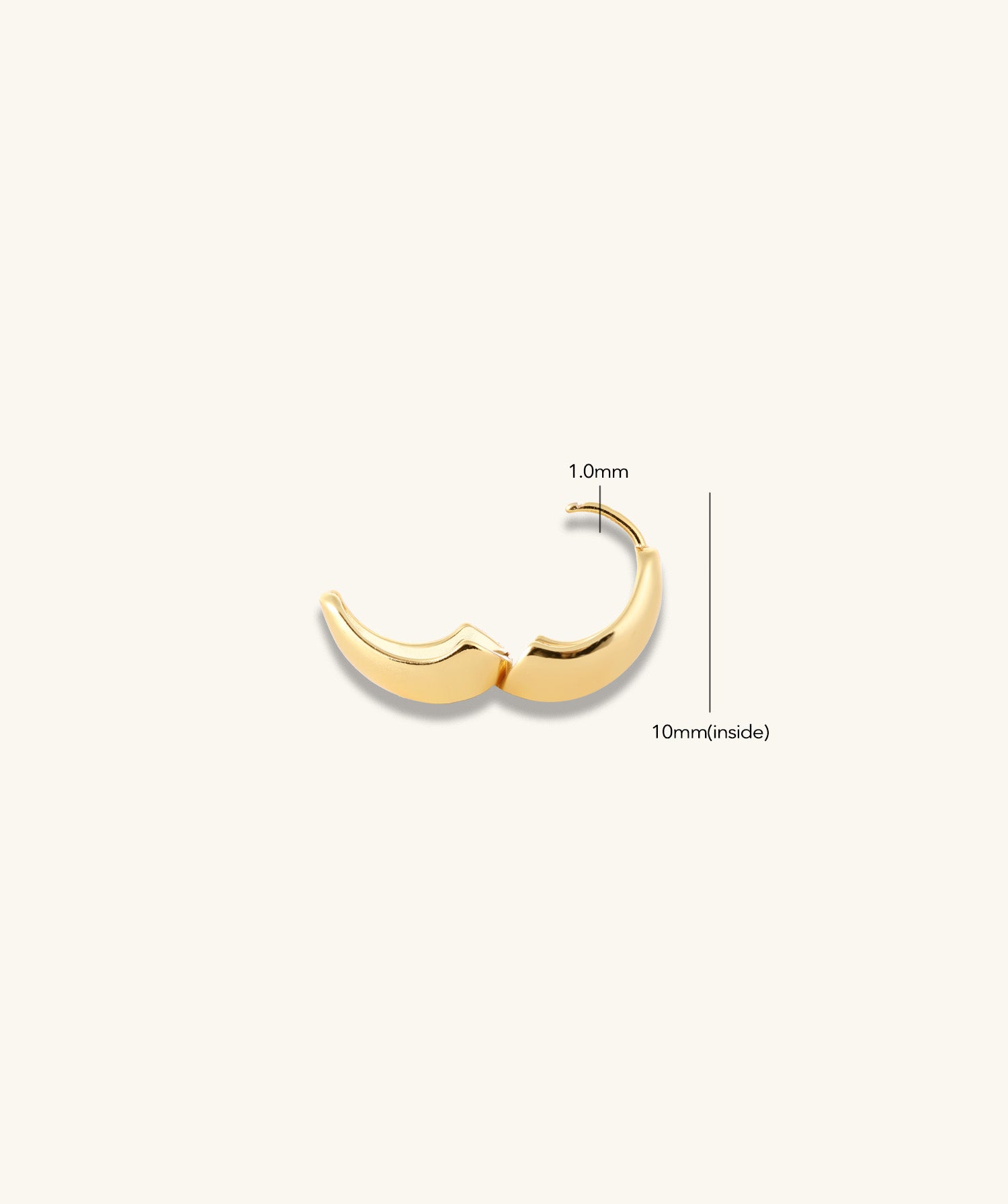 Teardrop Huggies - OumoJewelry