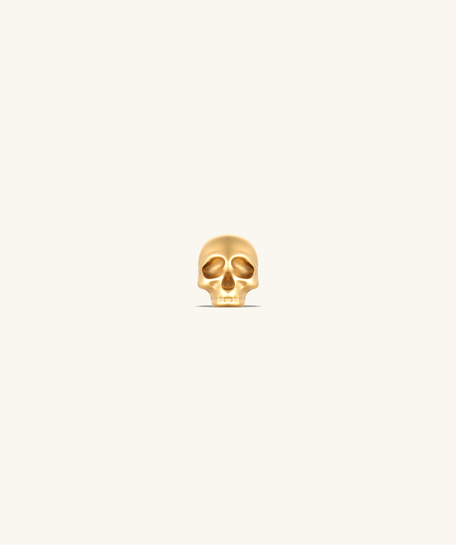 💀Titanium Cool Skull Flatback Stud - OumoJewelry