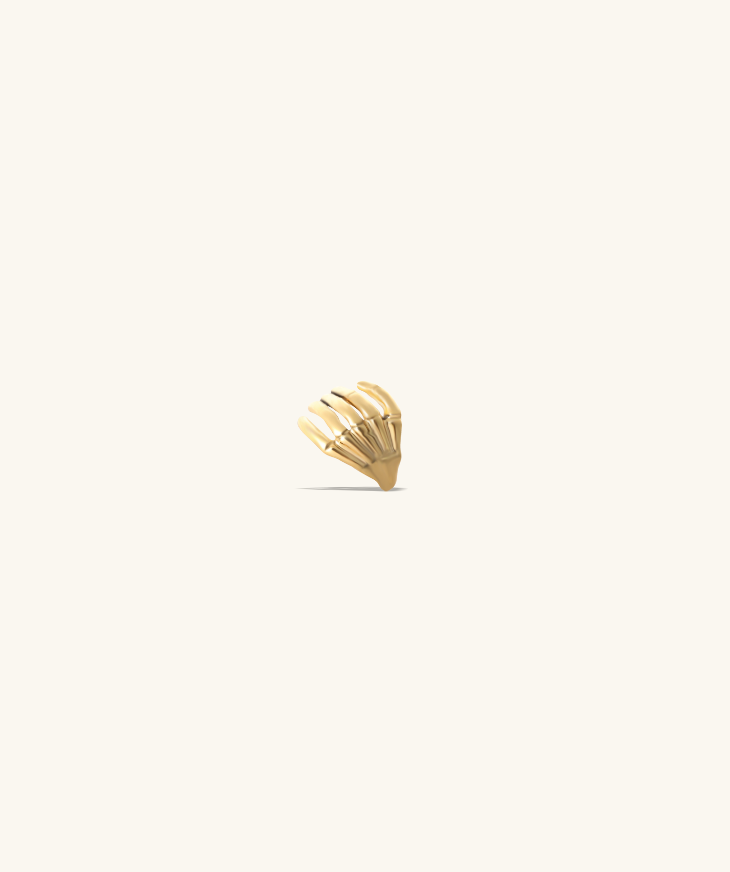 Bone Palm Stud - OumoJewelry