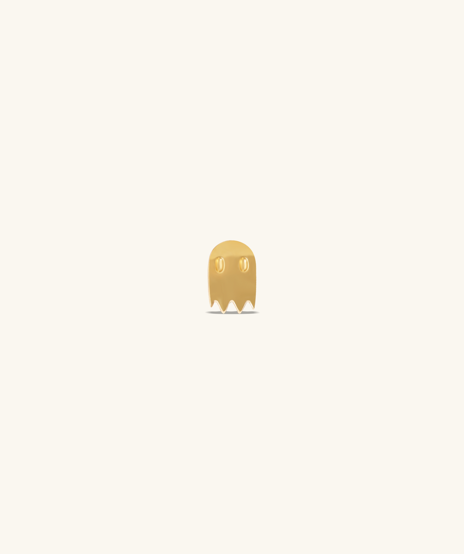 Titanium Ghost Stud - OumoJewelry