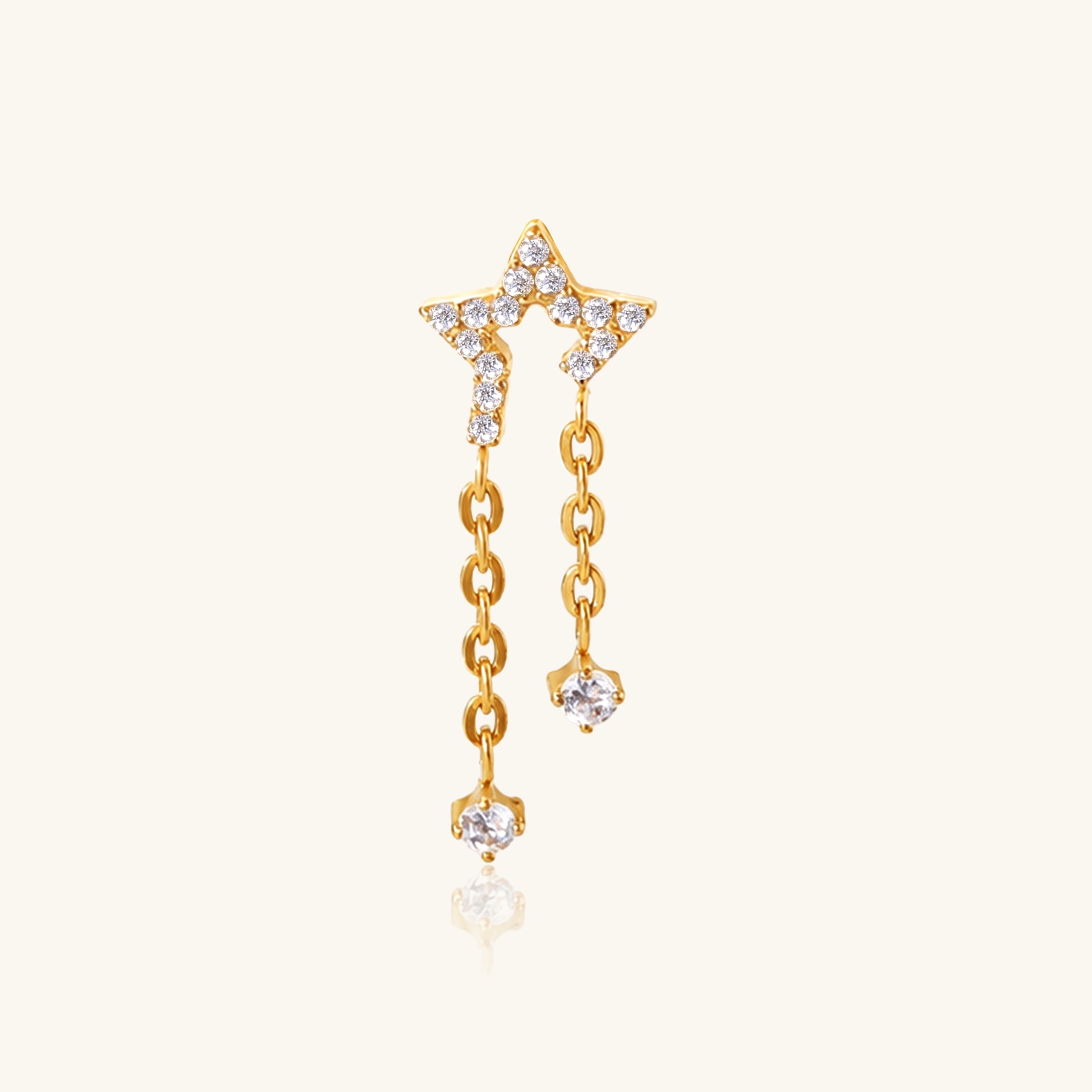 Titanium Vesta Star Stud