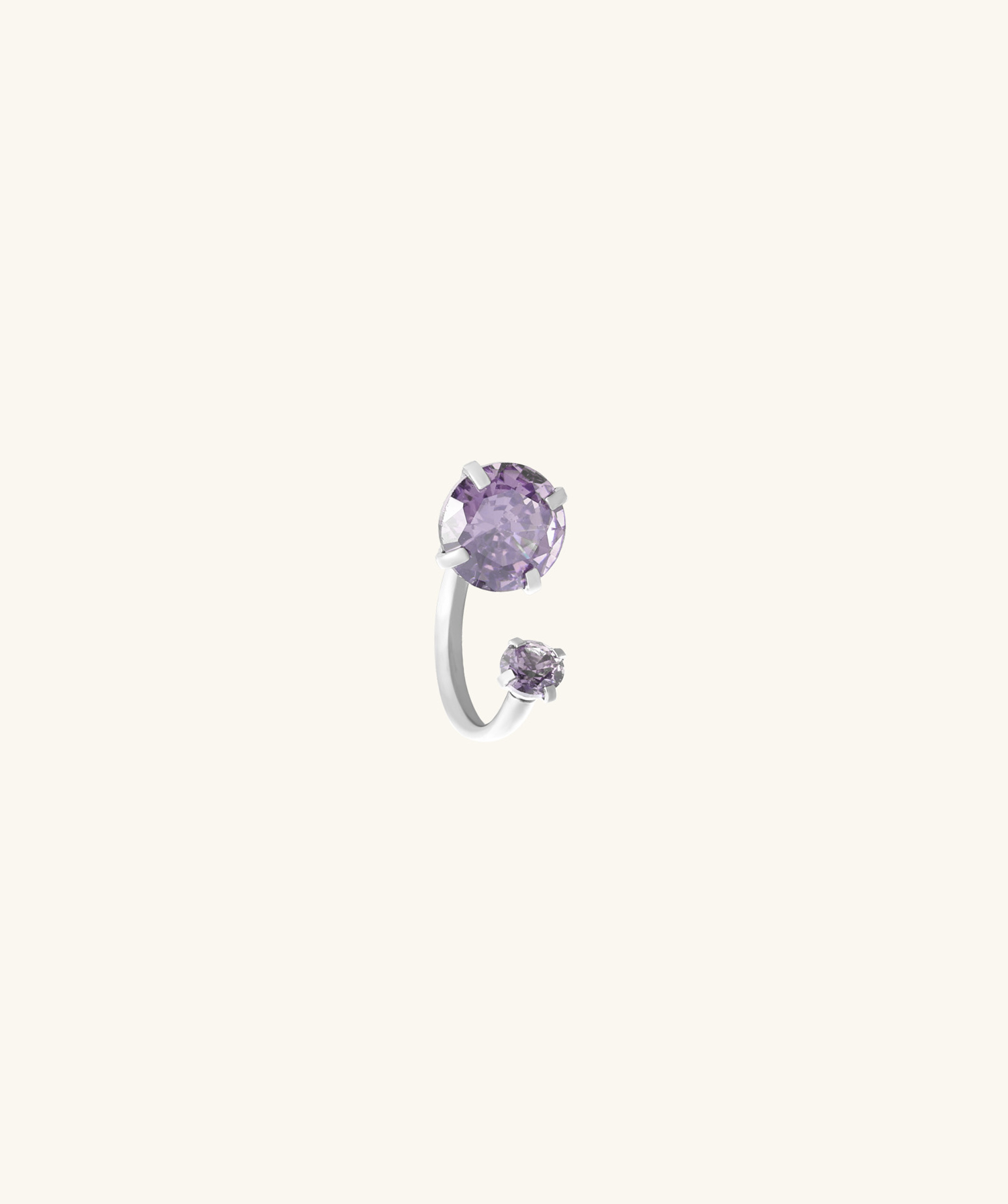 Sparkle Horseshoe Ring - OumoJewelry