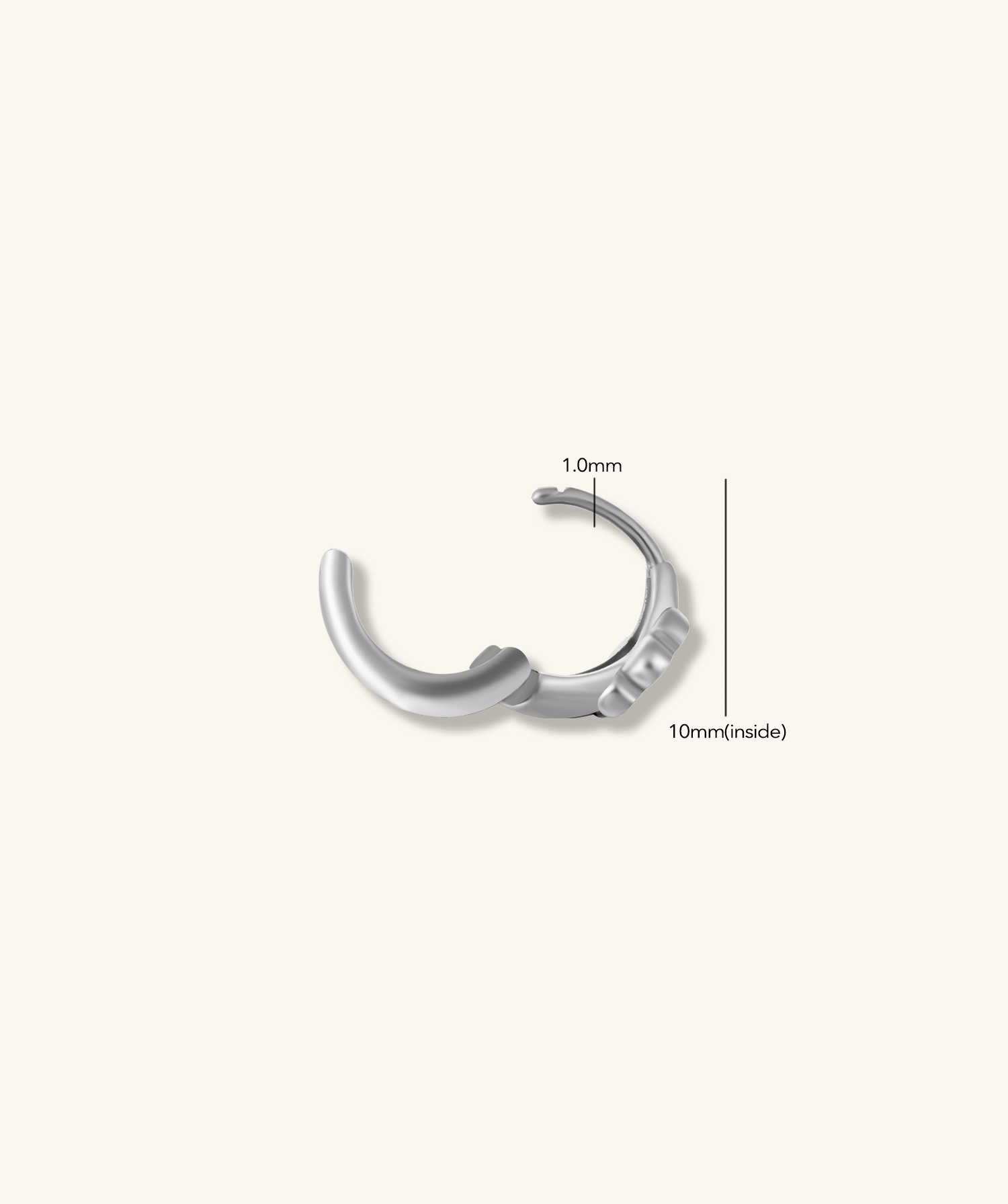 Cute Flower Hoop Earrings - OumoJewelry