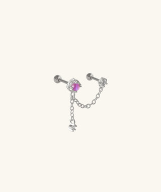 Mystery Opal Chain Earring - OumoJewelry