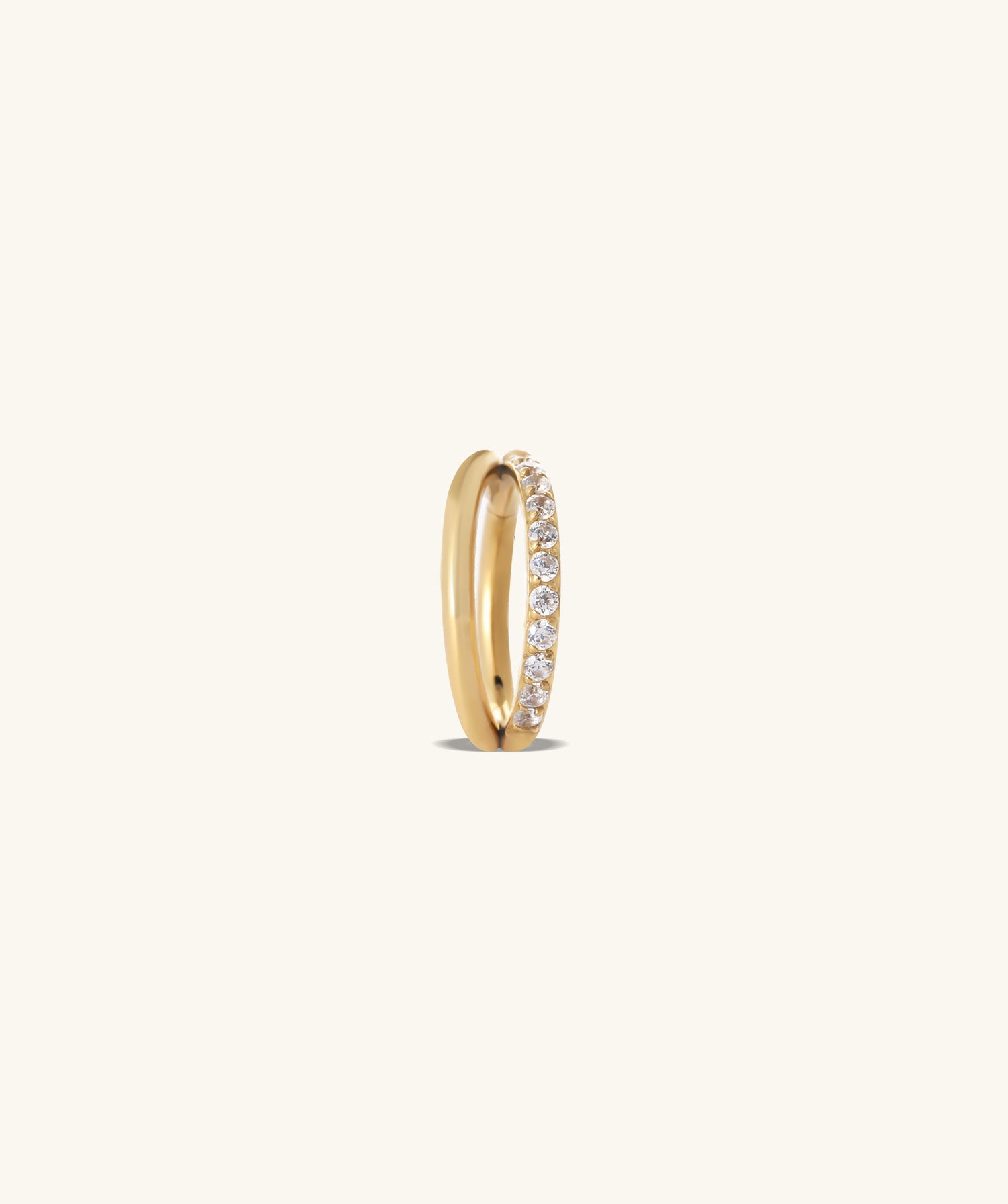 Shiny Double Layer Clicker Hoop