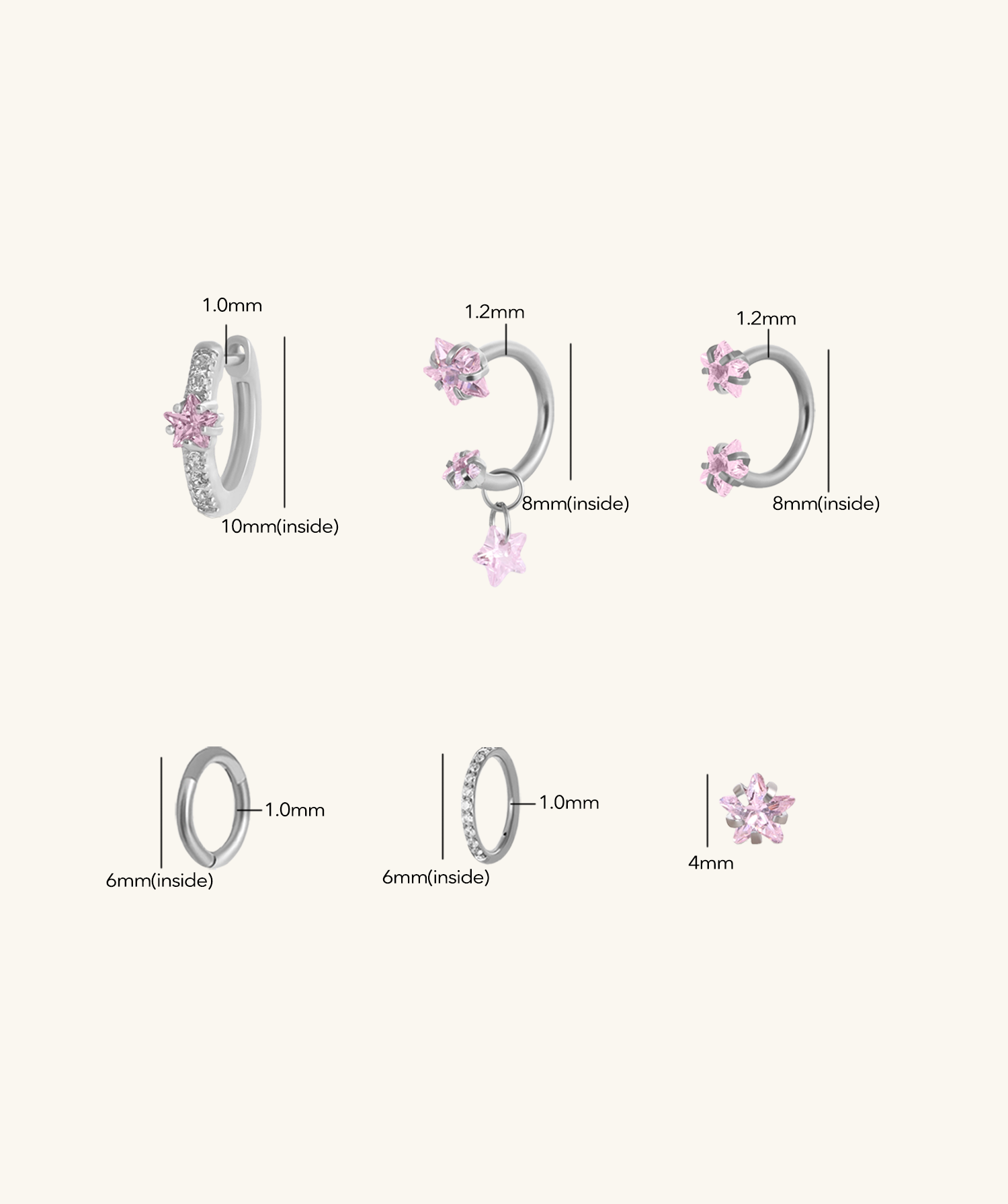 Eleni Star Set - OumoJewelry