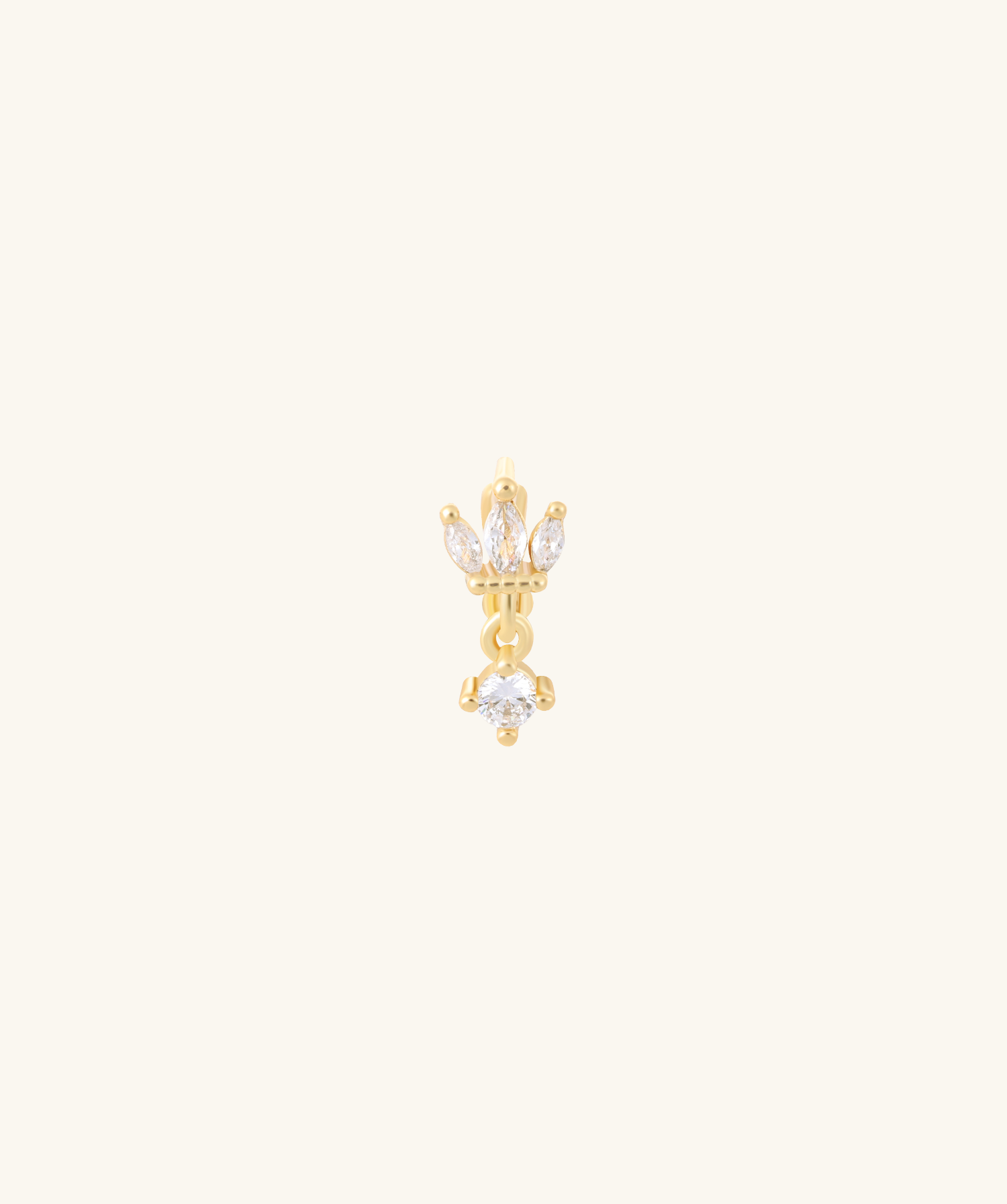 Marquise Helix Hoop - OumoJewelry