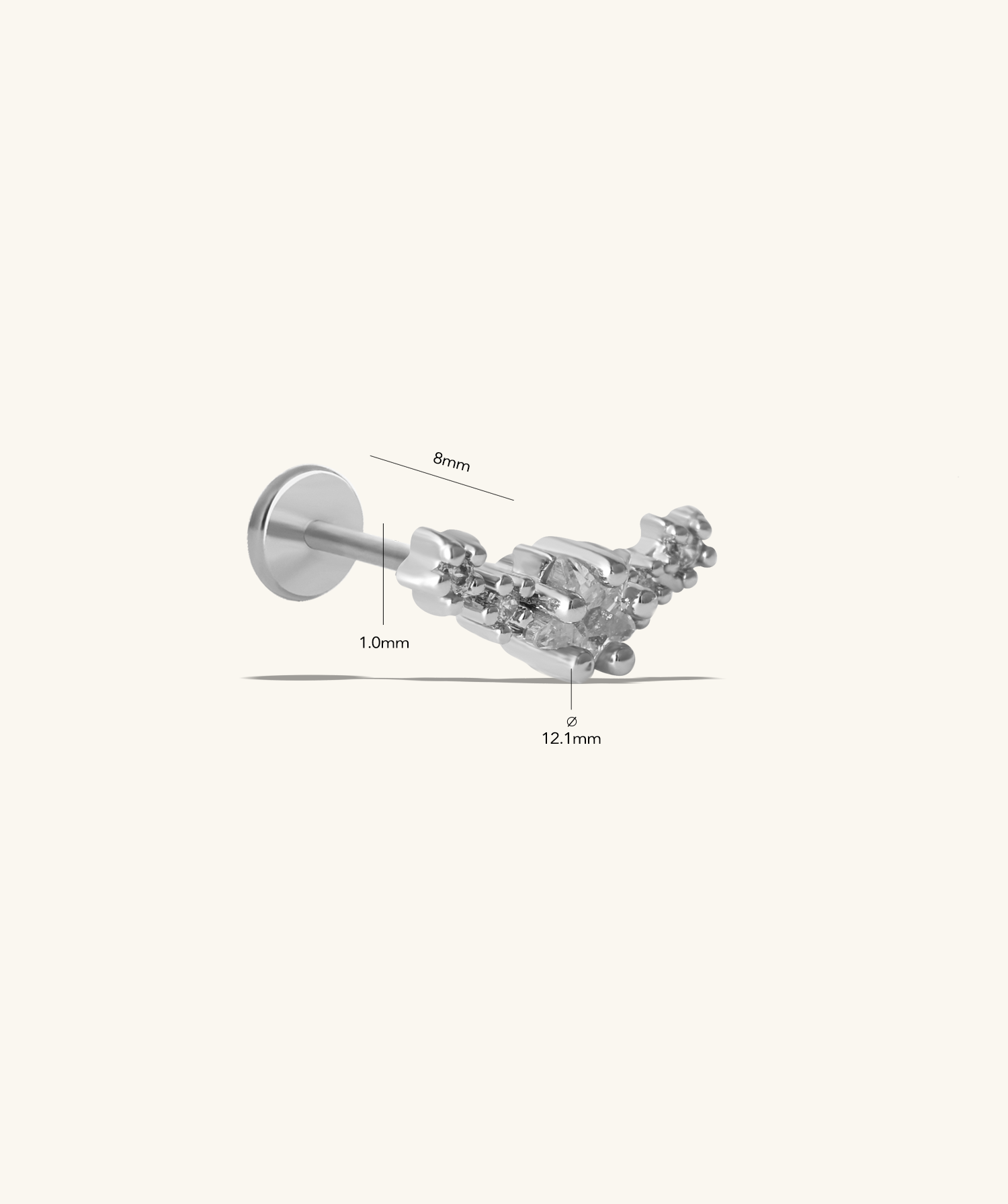 Dazzling Star Flatback Stud