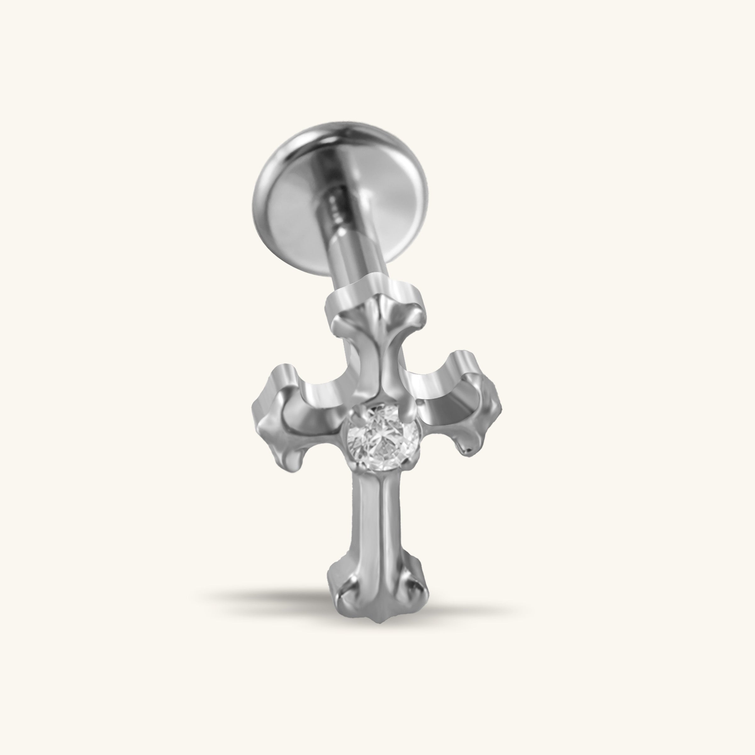 Titanium Cross Stud