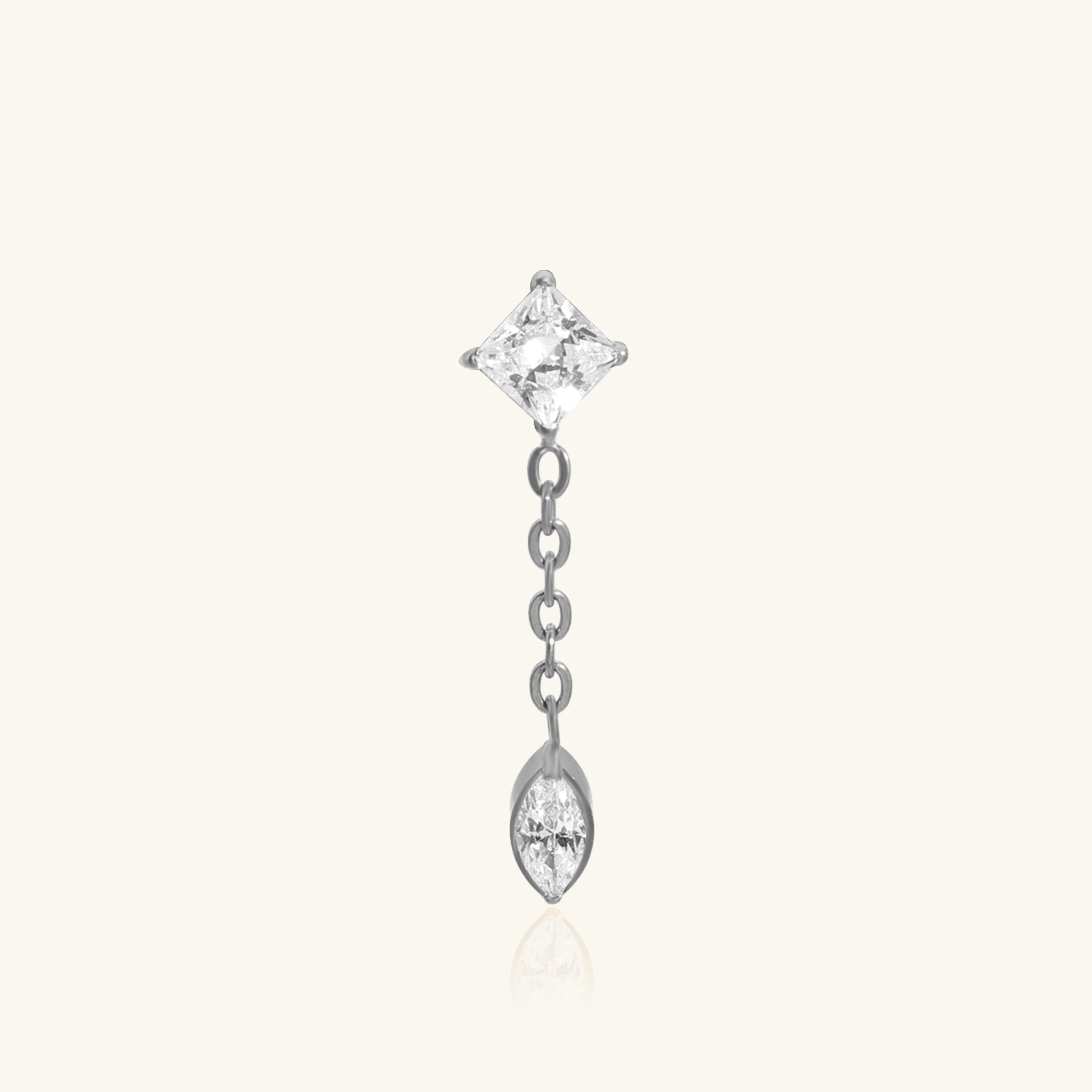 Titanium Ziven Stud - OumoJewelry