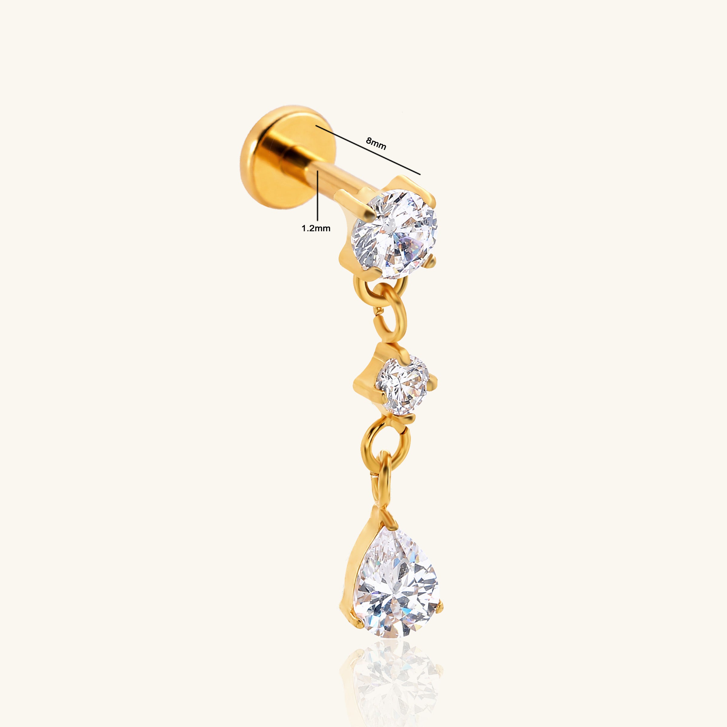 Titanium Eleni Stud