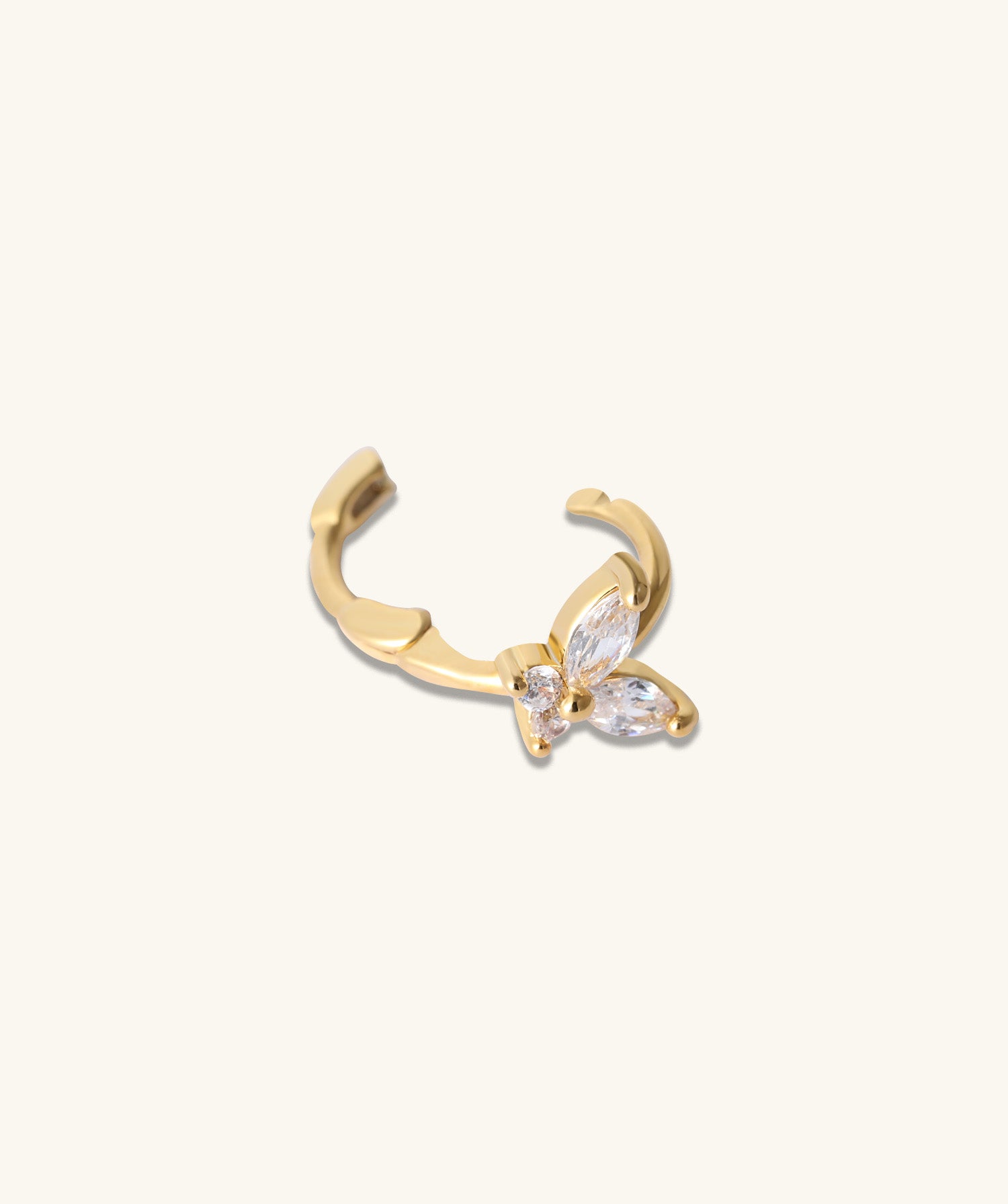 Shiny Butterfly Hoop