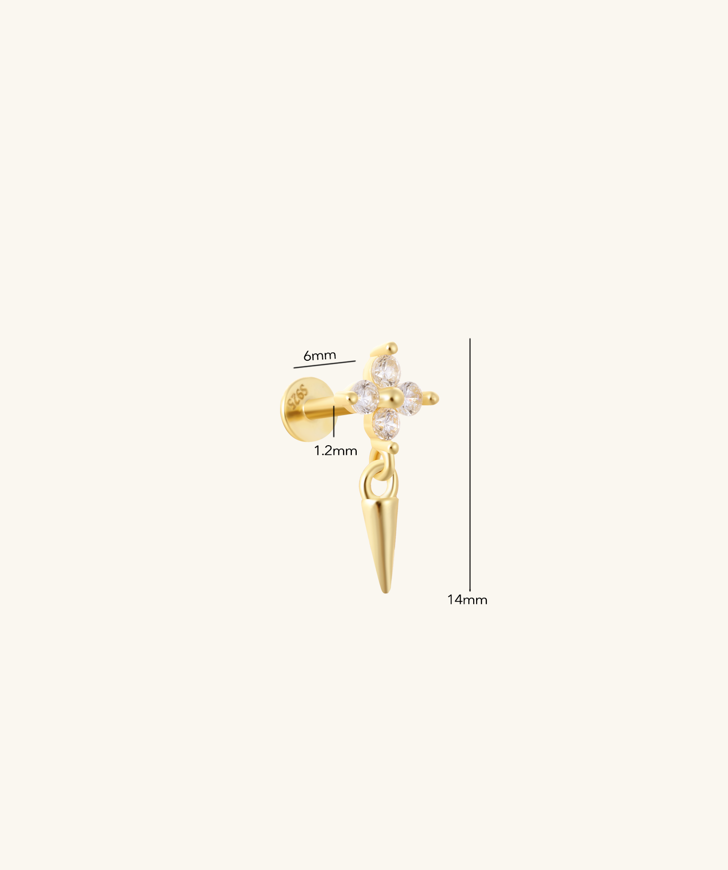 Spike Bloom Stud - OumoJewelry