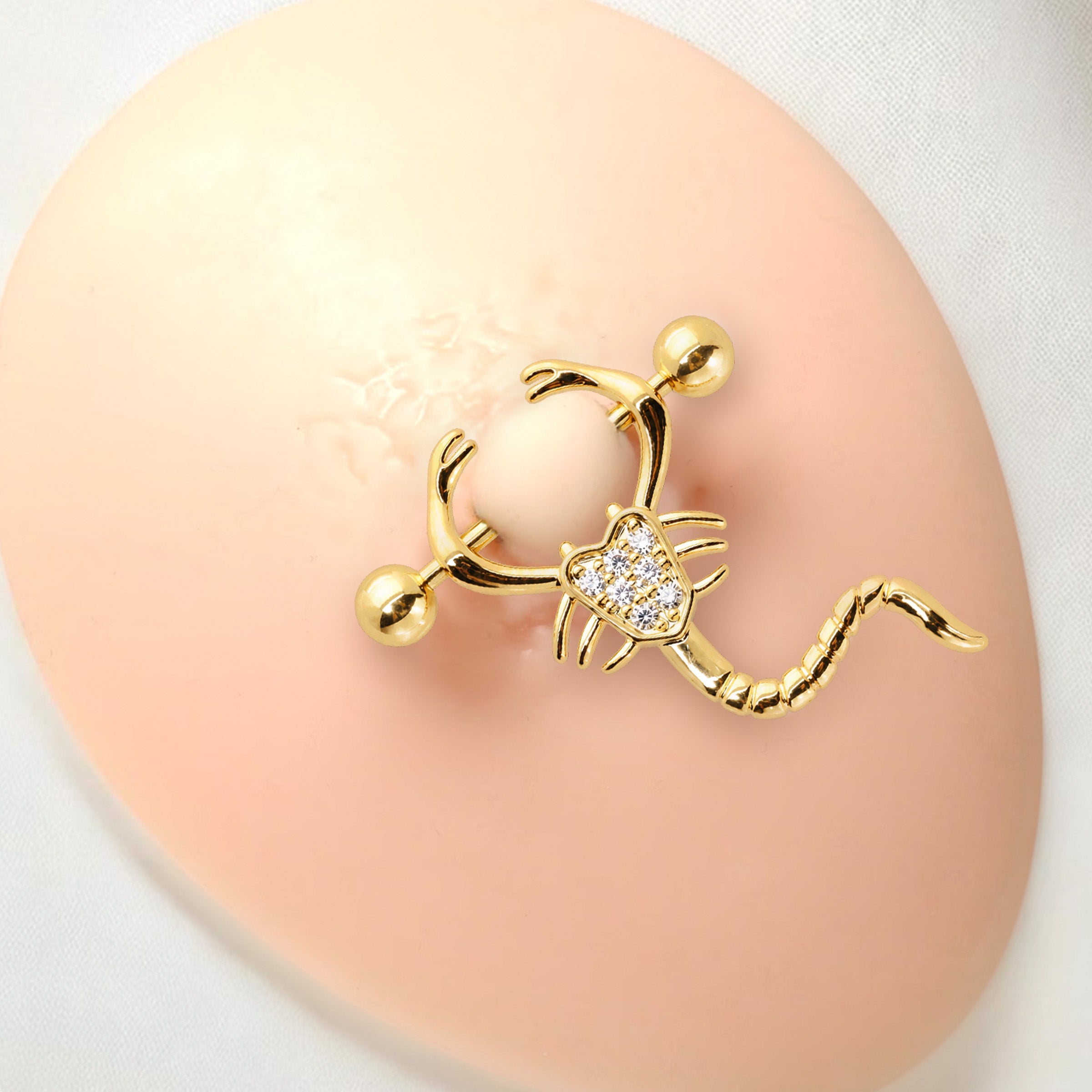 Scorpion Nipple Rings