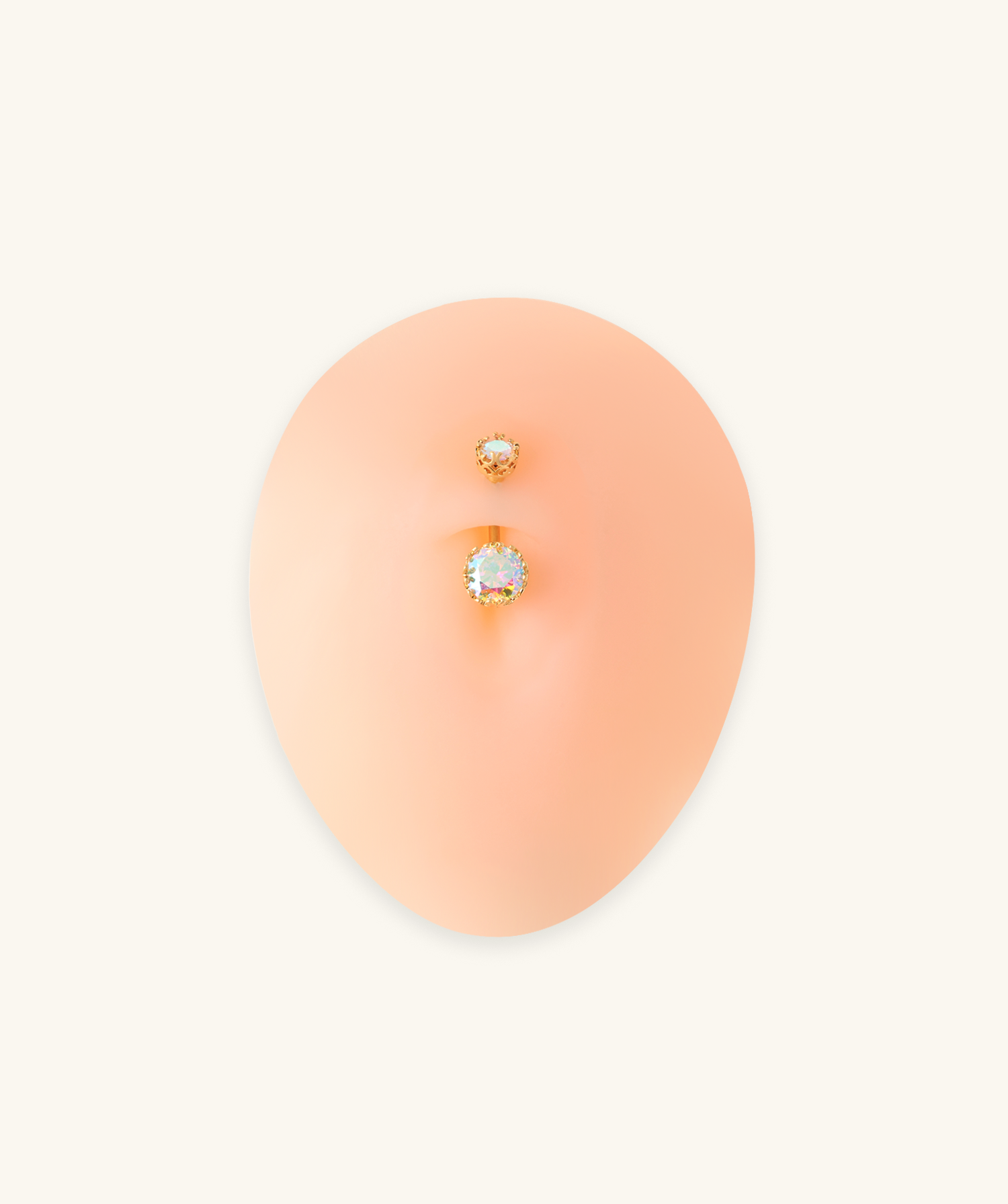 Crystal Glow Belly Ring - OumoJewelry