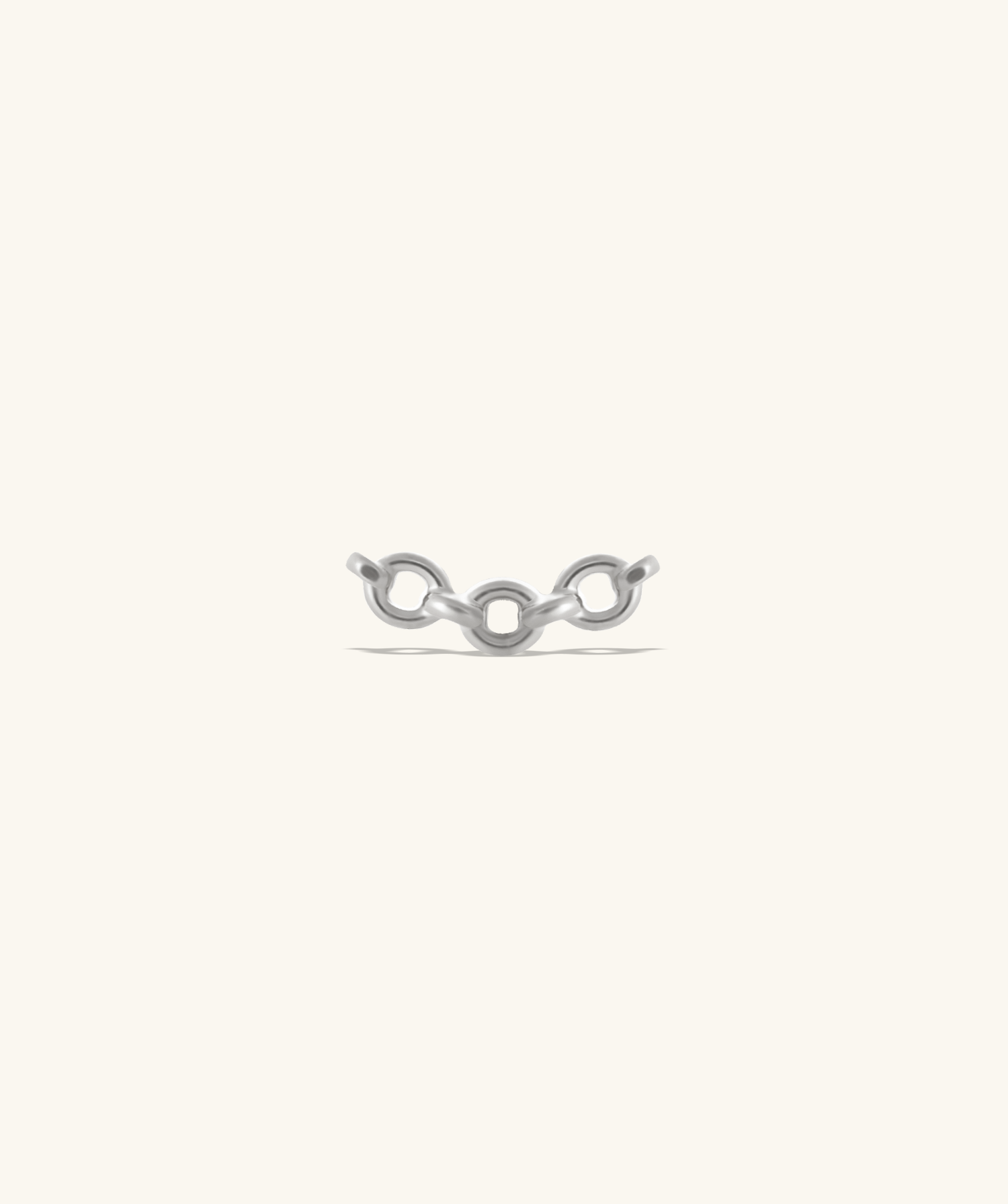Titanium Chain Loop Stud - OumoJewelry