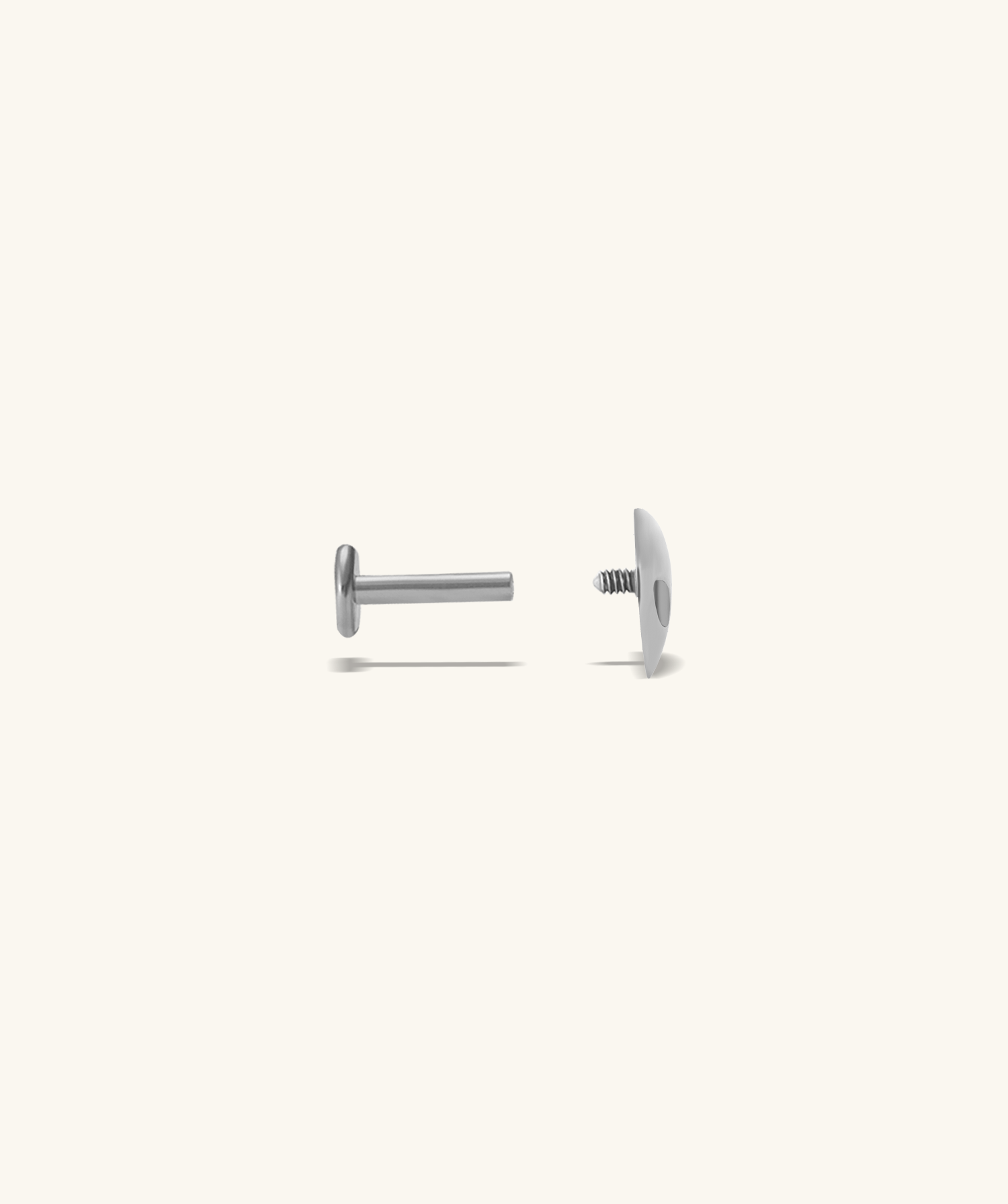 Titanium Alien Flatback Stud - OumoJewelry