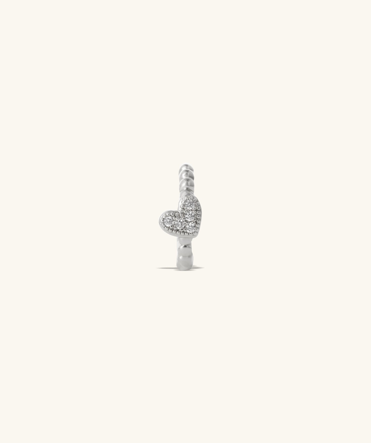 Stunning Heart Hoop Earring