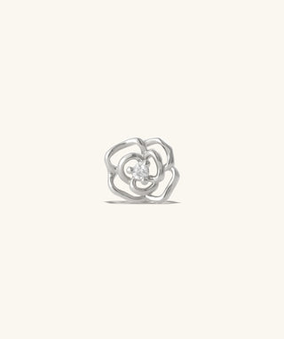 Hollow Rose Flower Stud - OumoJewelry