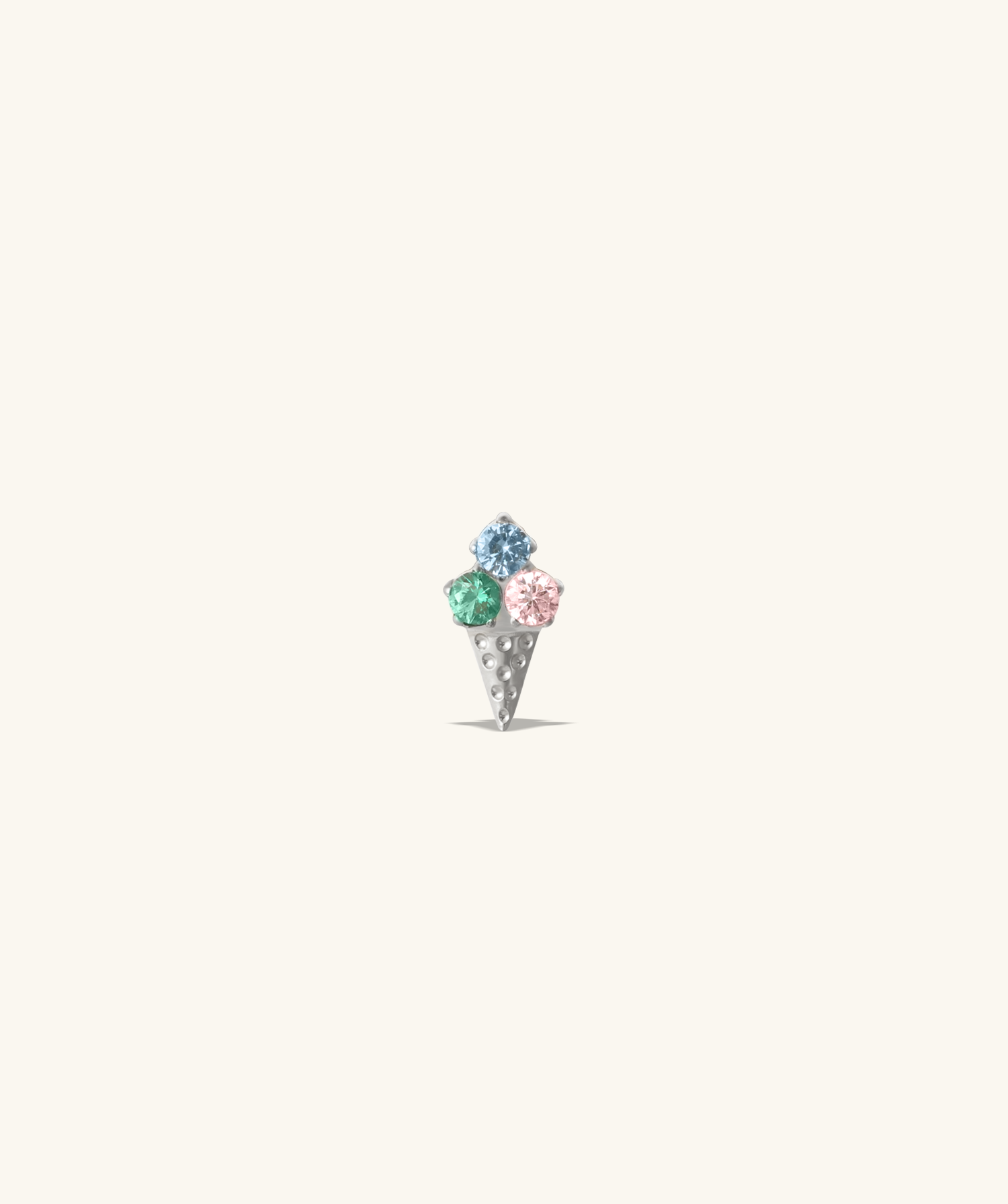 Titanium Ice Cream Stud - OumoJewelry