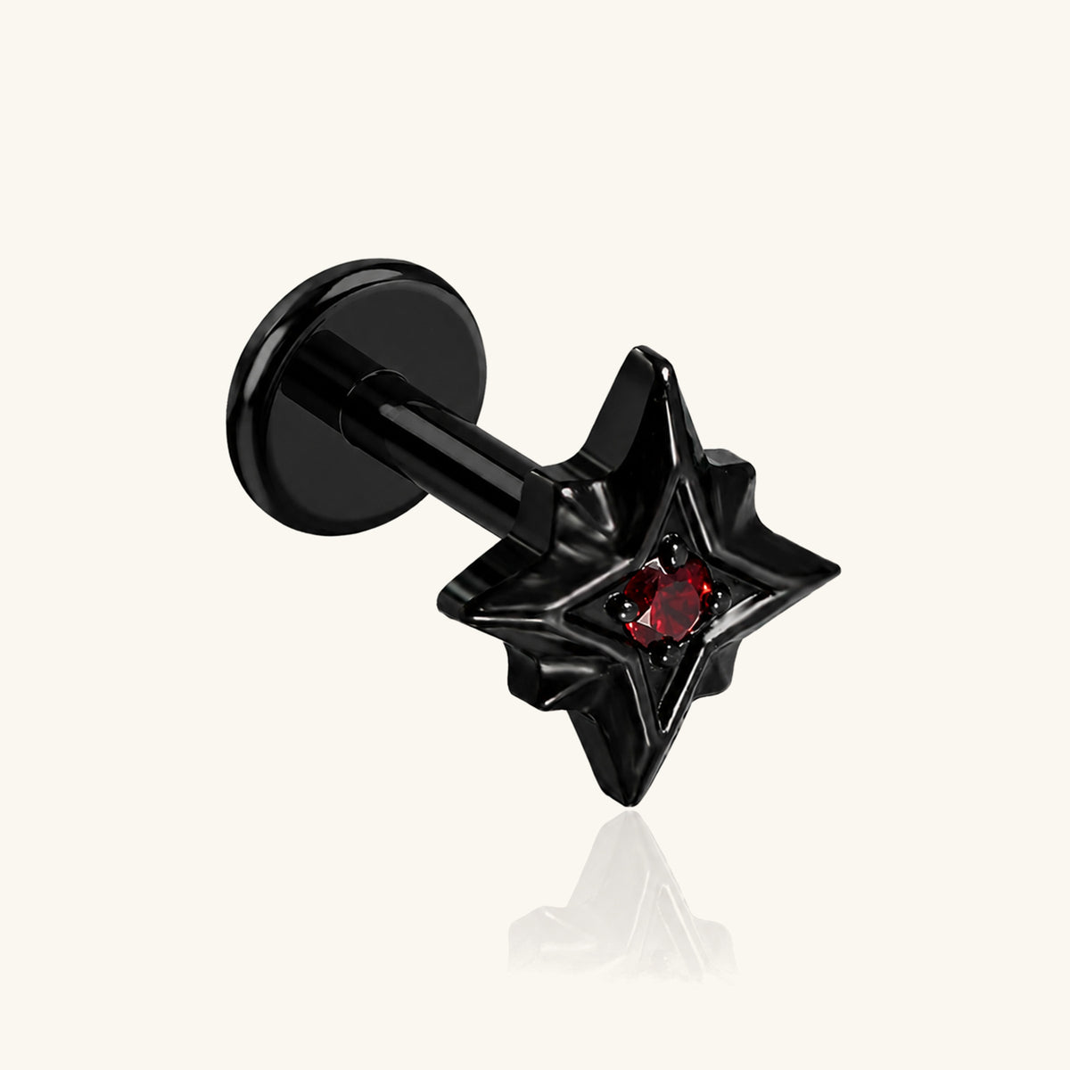Titanium Flora Stud