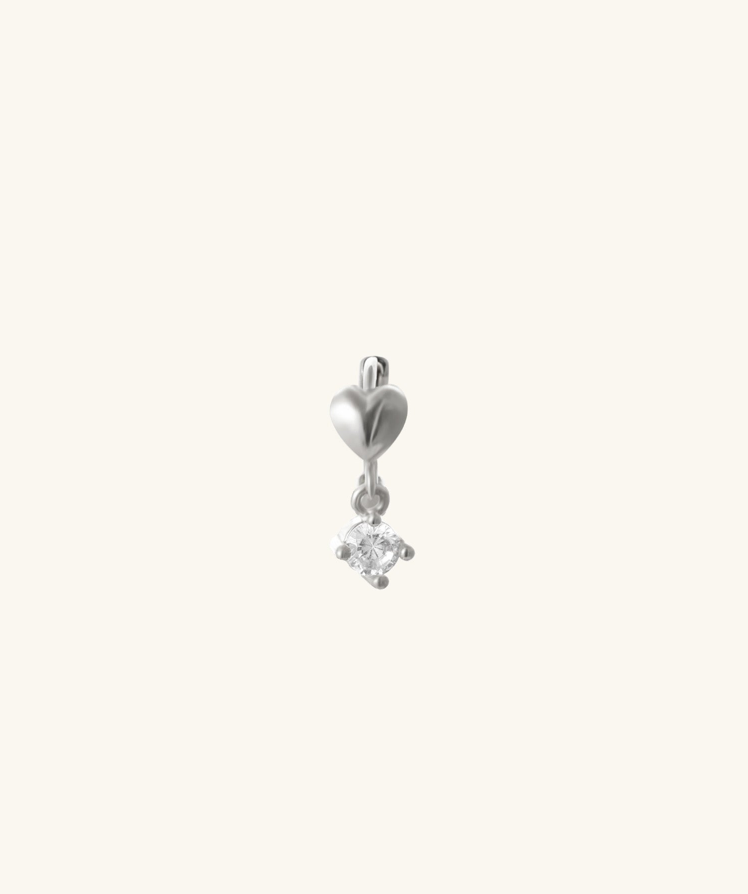 Heart Helix Hoop - OumoJewelry