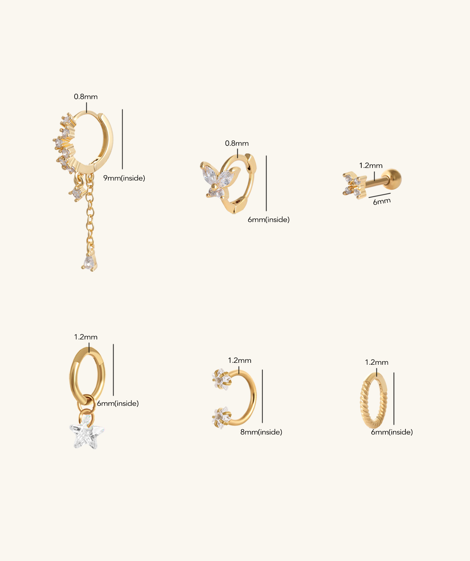 Tarin Butterfly Set - OumoJewelry