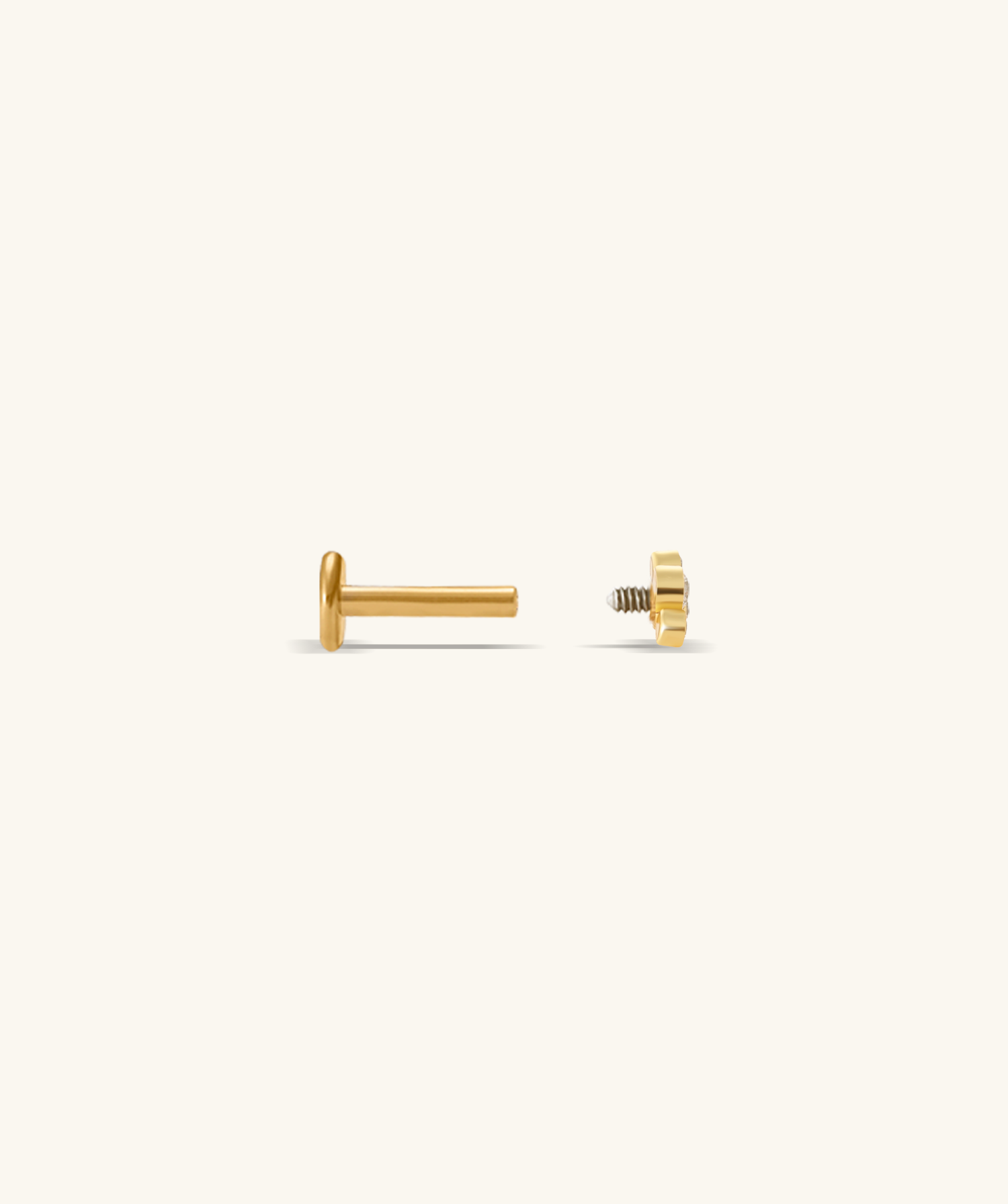 Shiny Flatback Stud - OumoJewelry