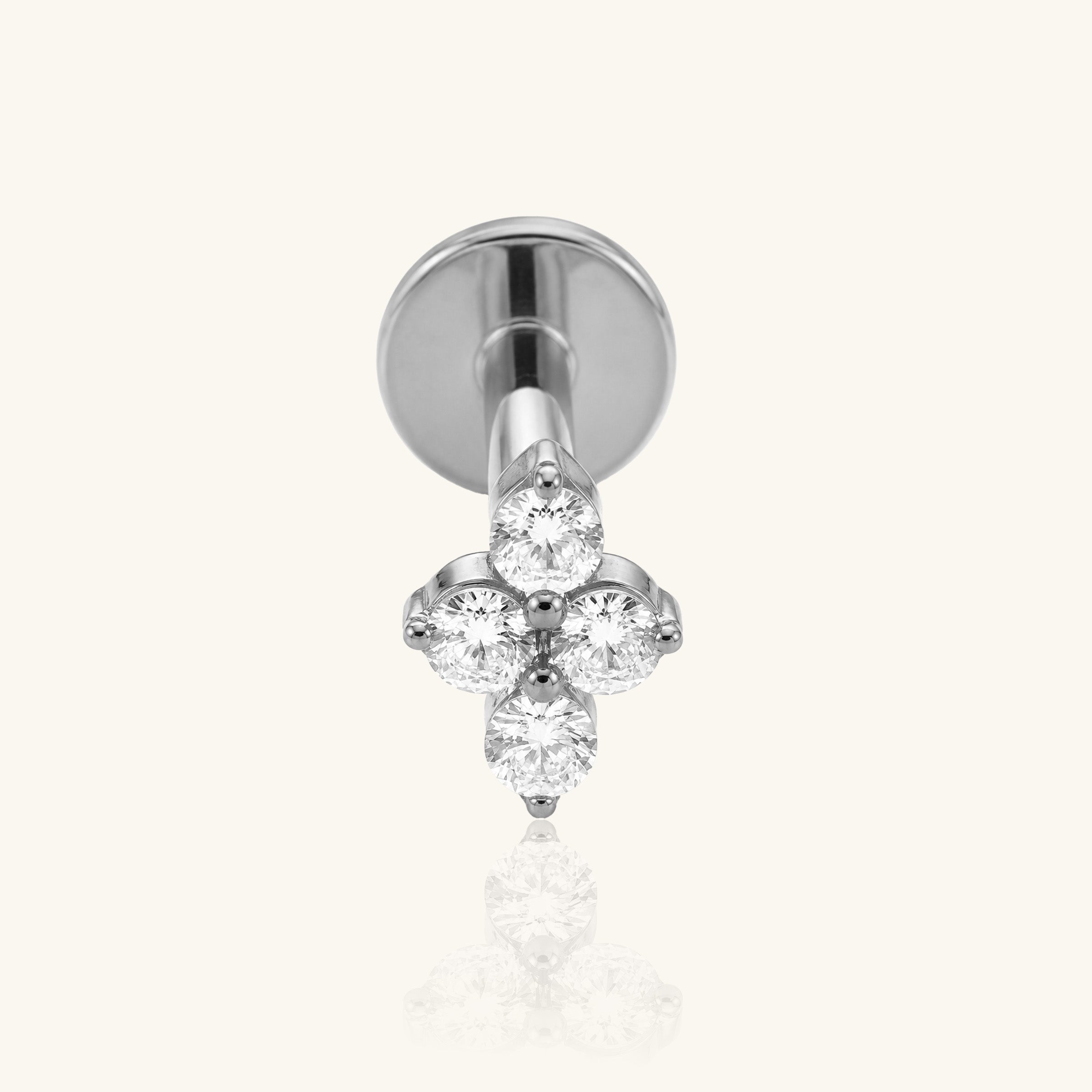 Titanium Aster Stud