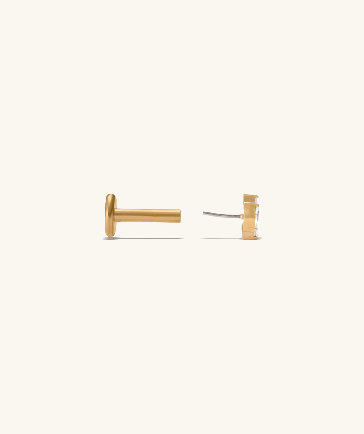Titanium Trinity Marquise Stud