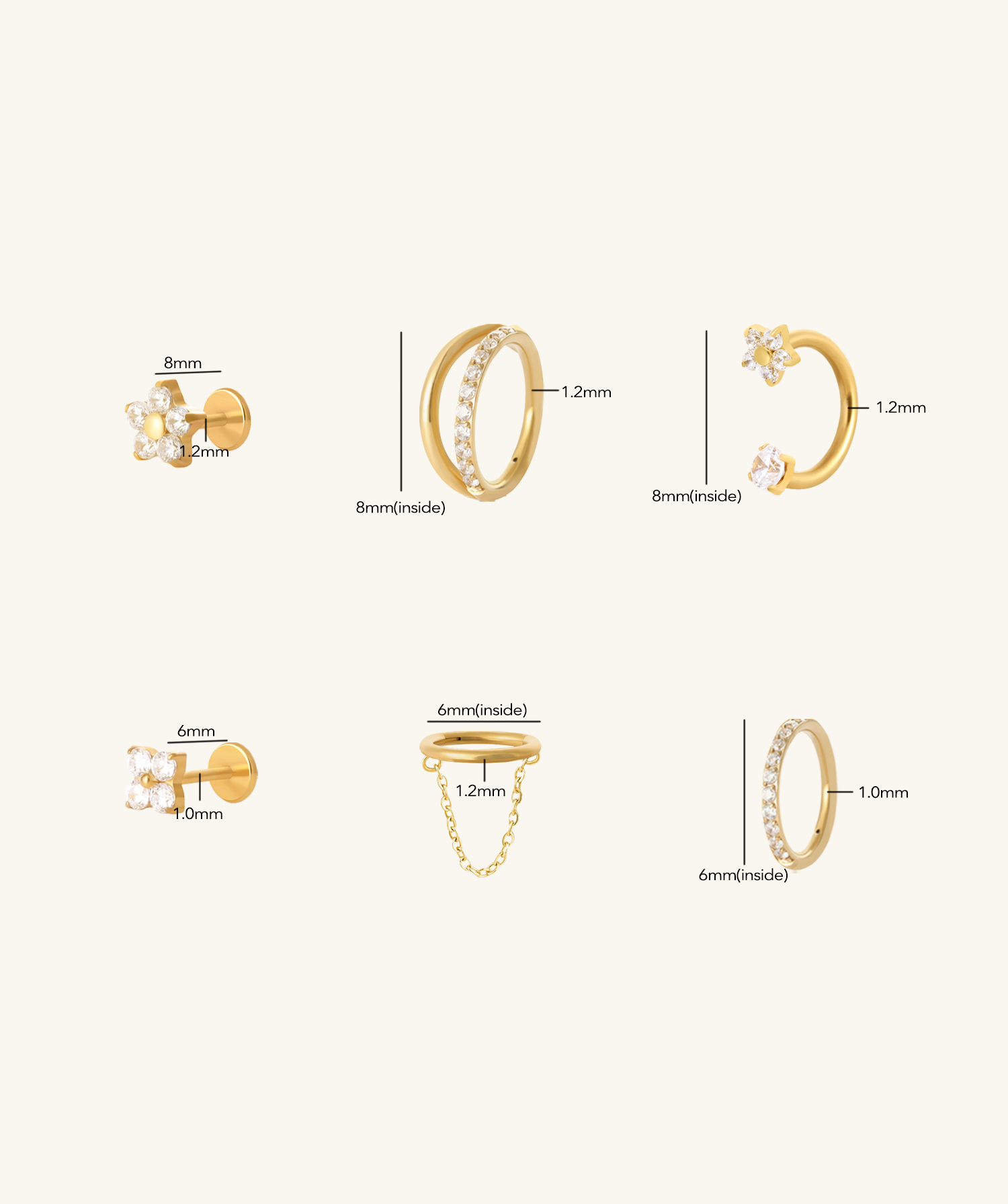 Neria Flower Set - OumoJewelry